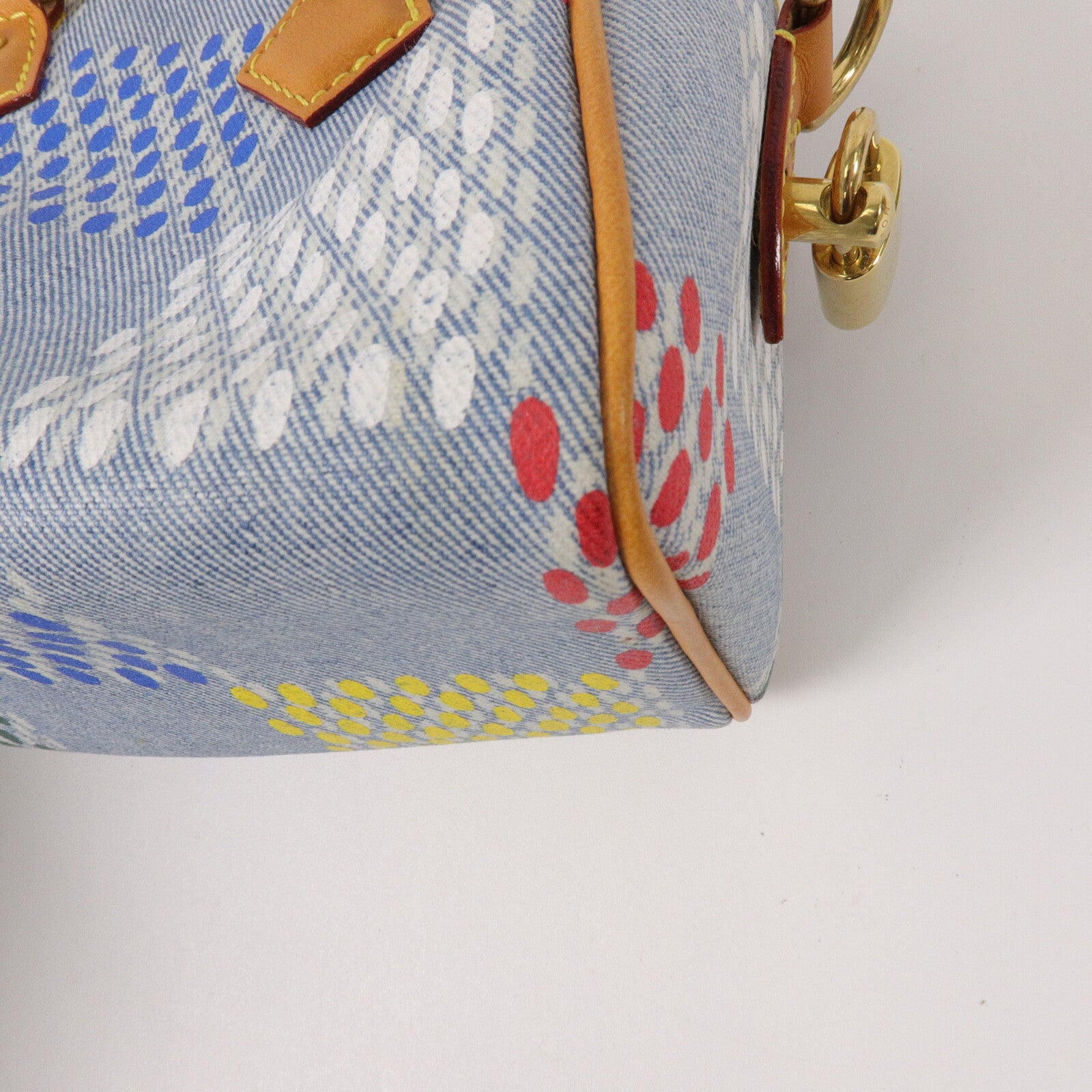LOUIS VUITTON 牛仔布Speedy 18 Bandouliere手挽肩背兩用袋