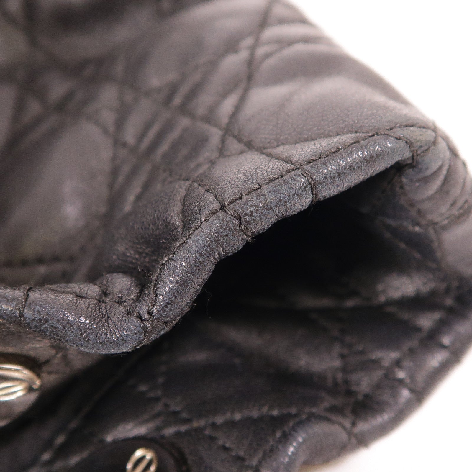 Dior 皮革Hand Bag銀扣手挽袋