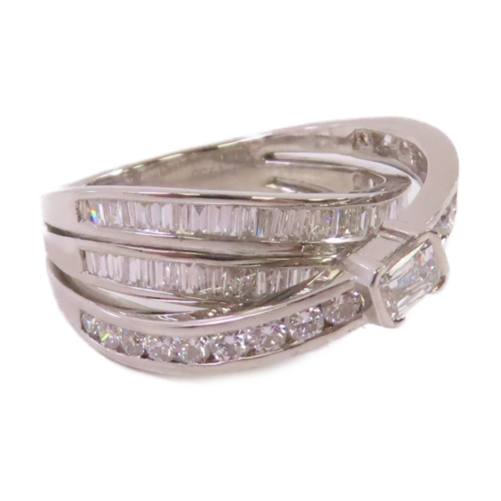 JEWELRY PT950鉑金/1.4ct鑽石Diamond Ring戒指US#8