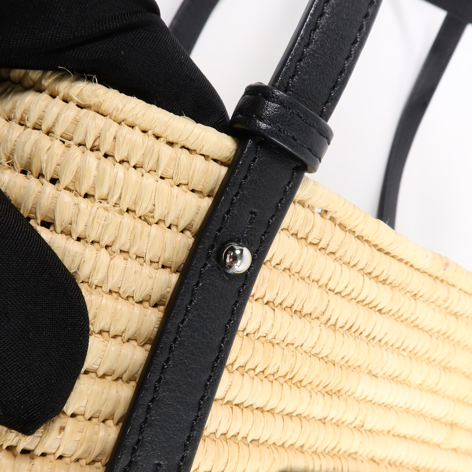 LOEWE 藤料Small Square Basket Bag手挽袋