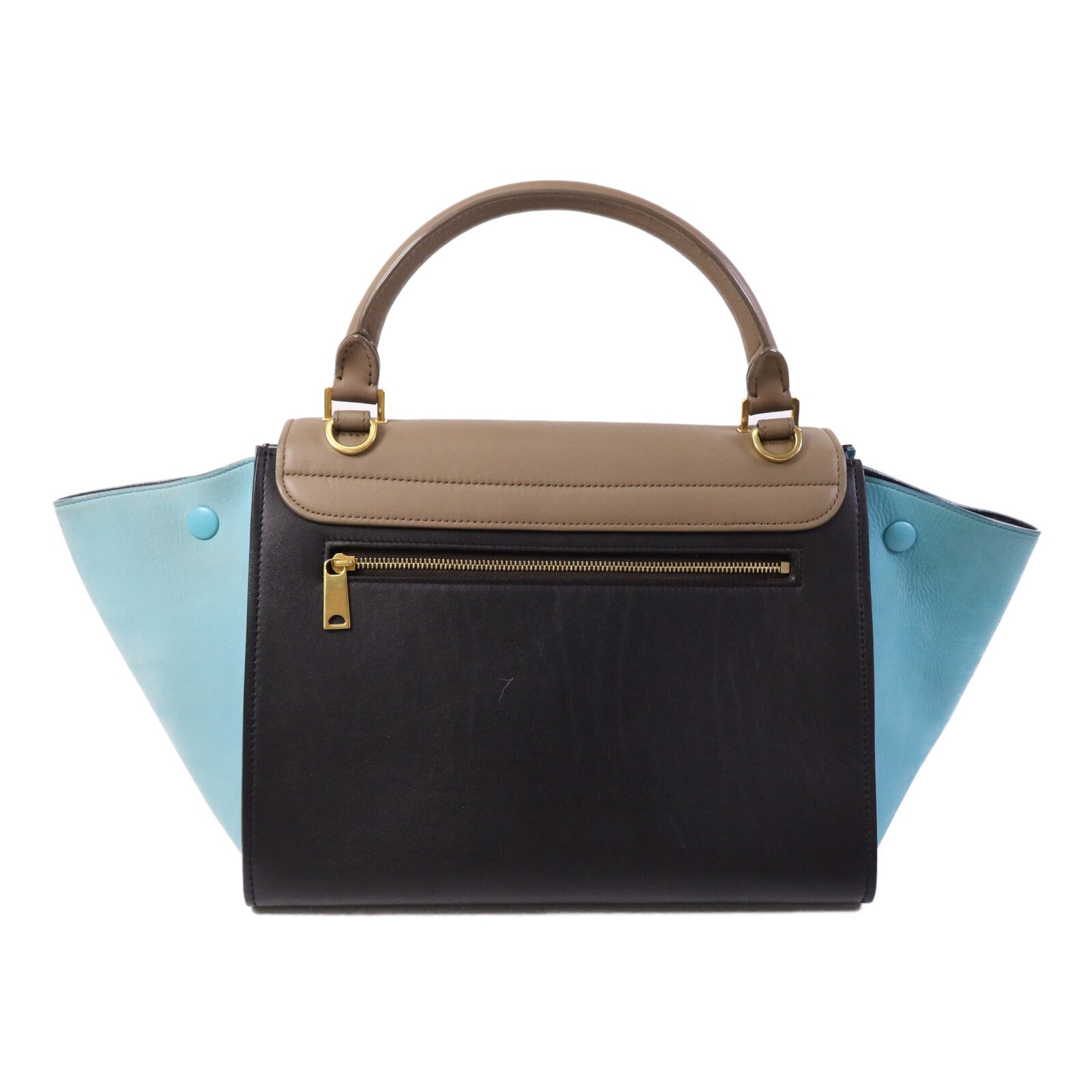 CELINE 【激減優惠】牛皮皮革Trapeze金扣手挽肩背兩用袋