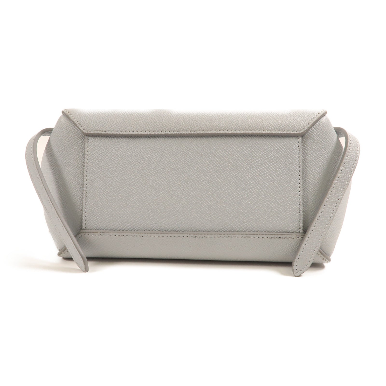 CELINE 牛皮皮革Nano Belt Bag銀扣手挽肩背兩用袋藍色