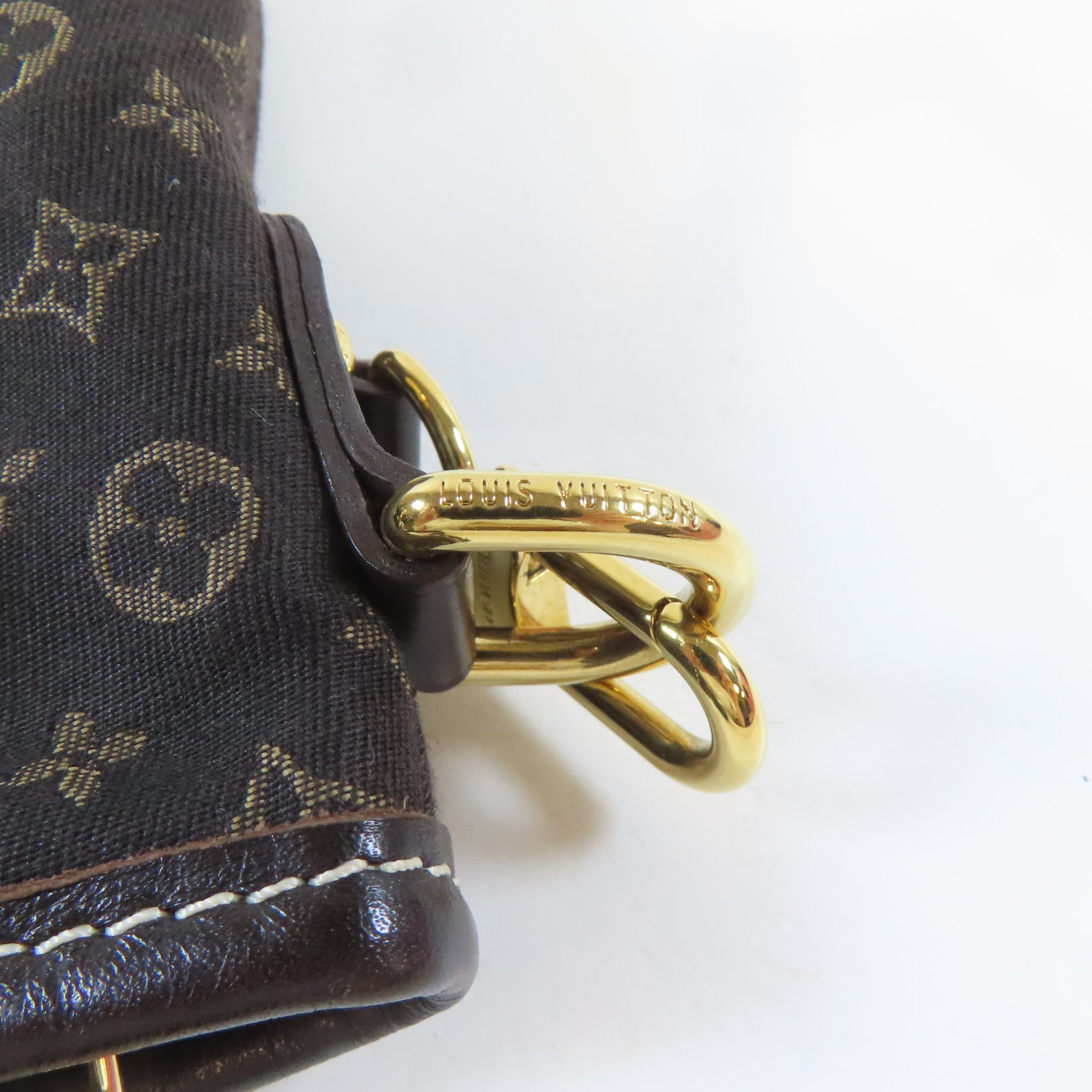 LOUIS VUITTON Monogram Mini Elegie金扣手挽肩背兩用袋黑色