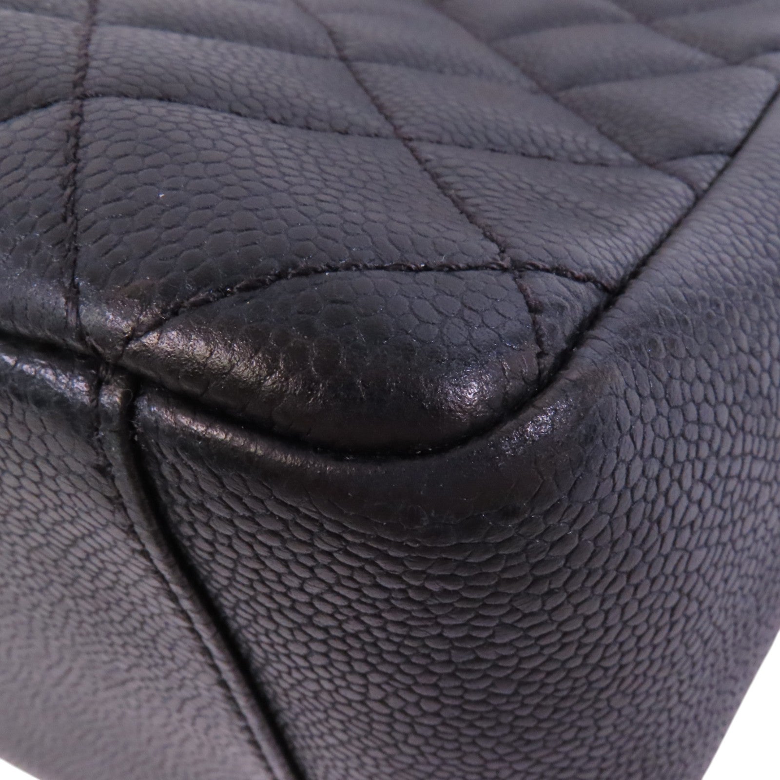 CHANEL 牛皮皮革GST金扣鏈帶肩背袋