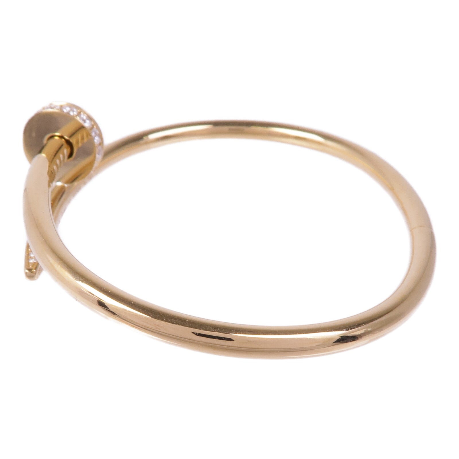 CARTIER 18K黃金Juste un Clou Diamond鑽石手鐲Cartier#17