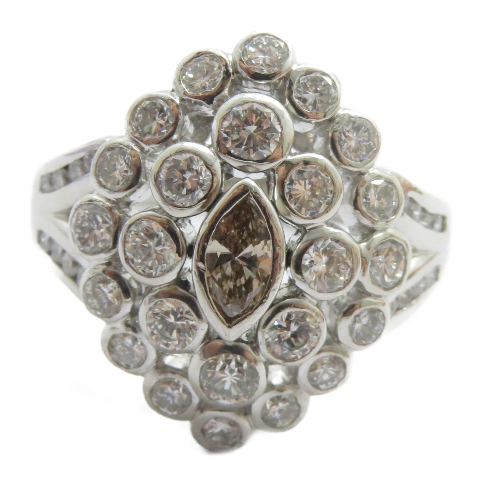 JEWELRY (PRICE DOWN) 0.23/1.52ct Diamond Ring PT900 Platinum US#7.75
