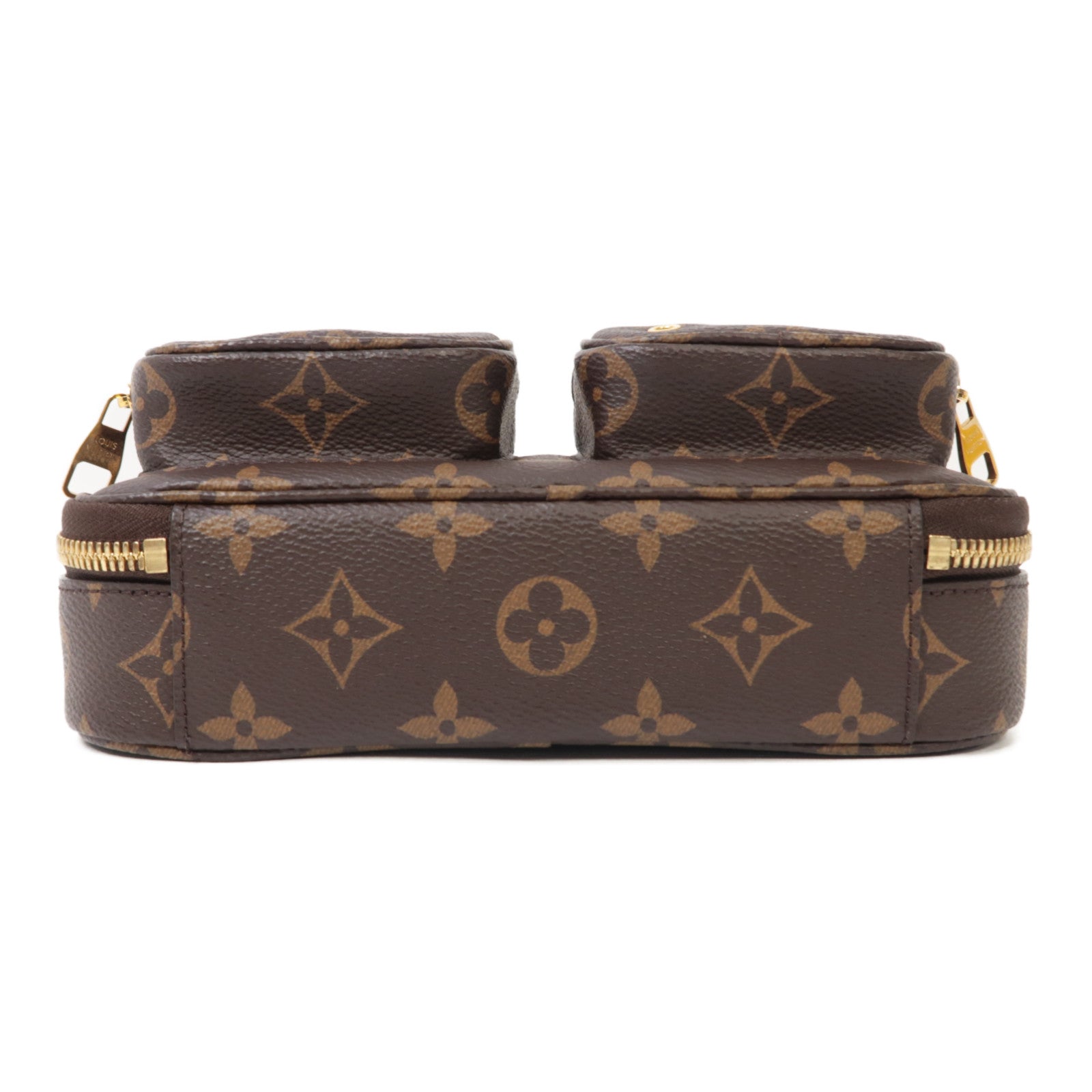 LOUIS VUITTON Monogram Utility金扣手挽肩背兩用袋啡色