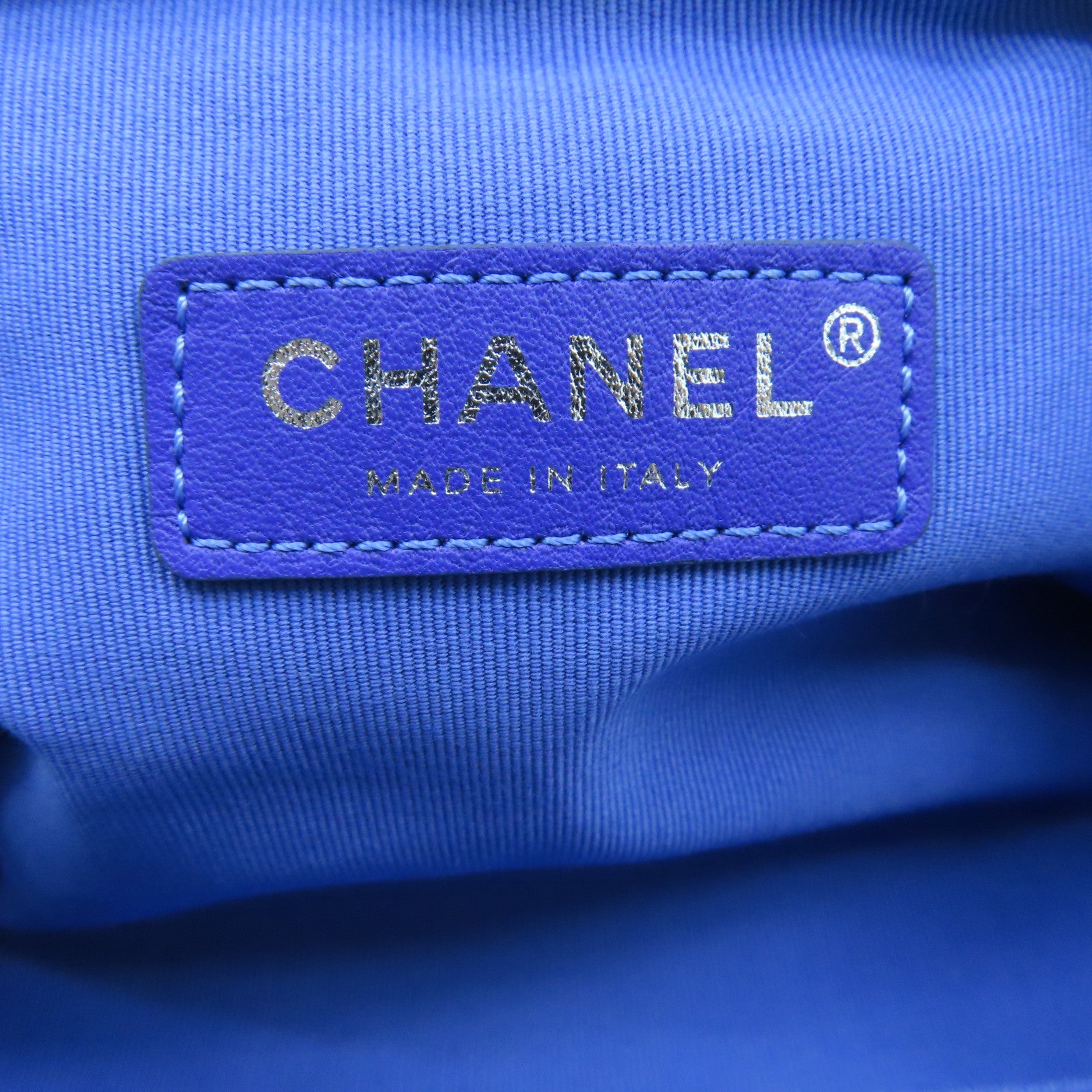 CHANEL 牛皮皮革Chain Shoulder Bag银扣链带肩背袋银色