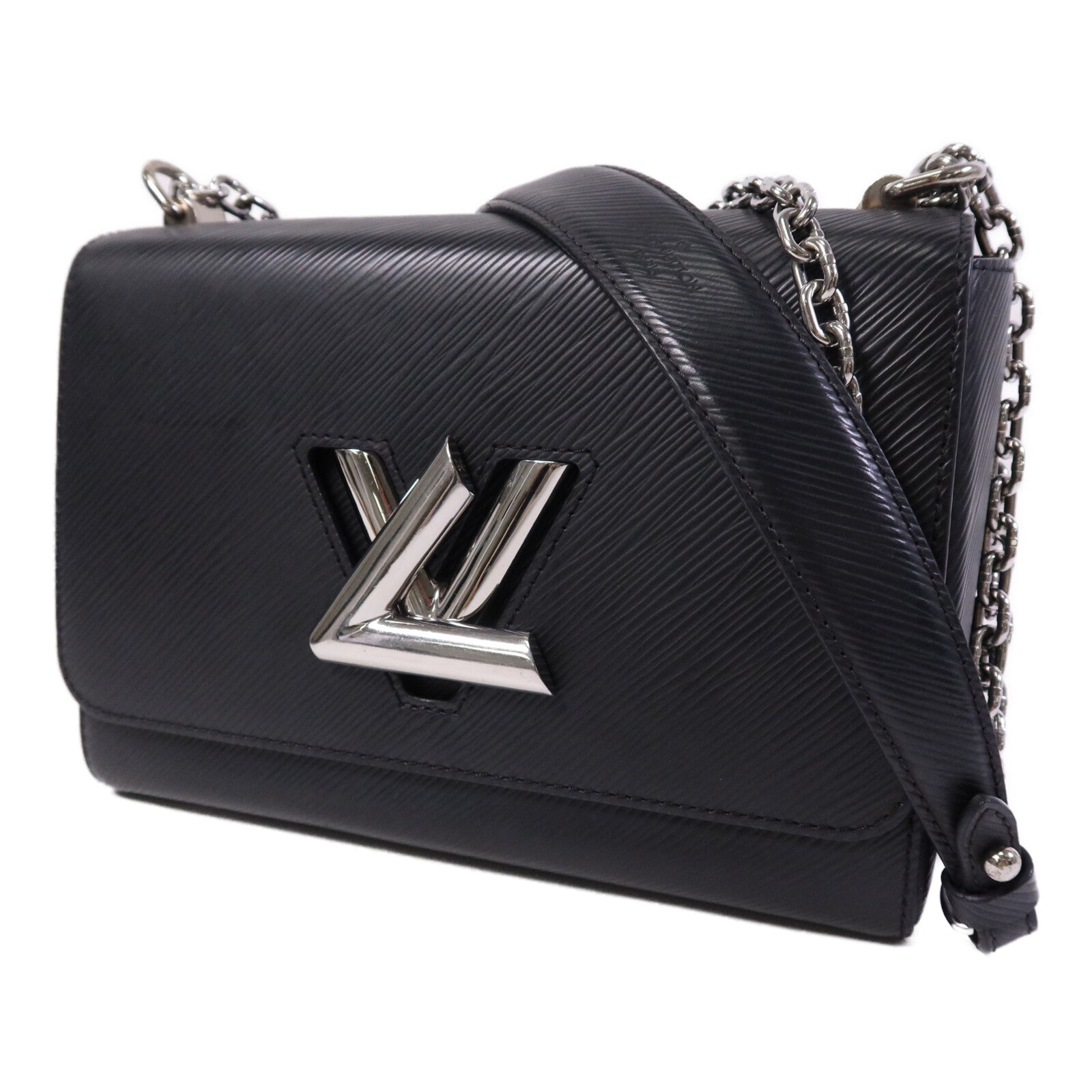 LOUIS VUITTON Epi Twist MM銀扣鏈帶肩背袋