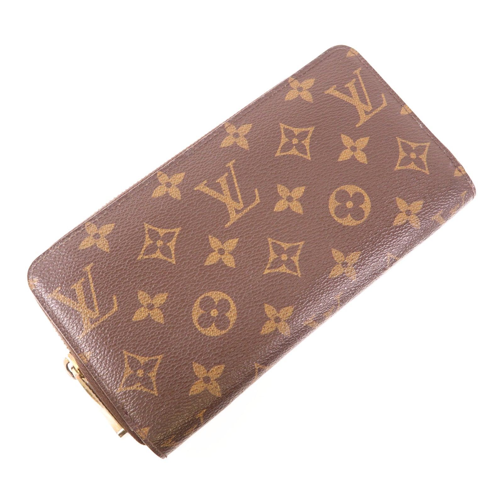LOUIS VUITTON Monogram Zippy Wallet金扣長錢包