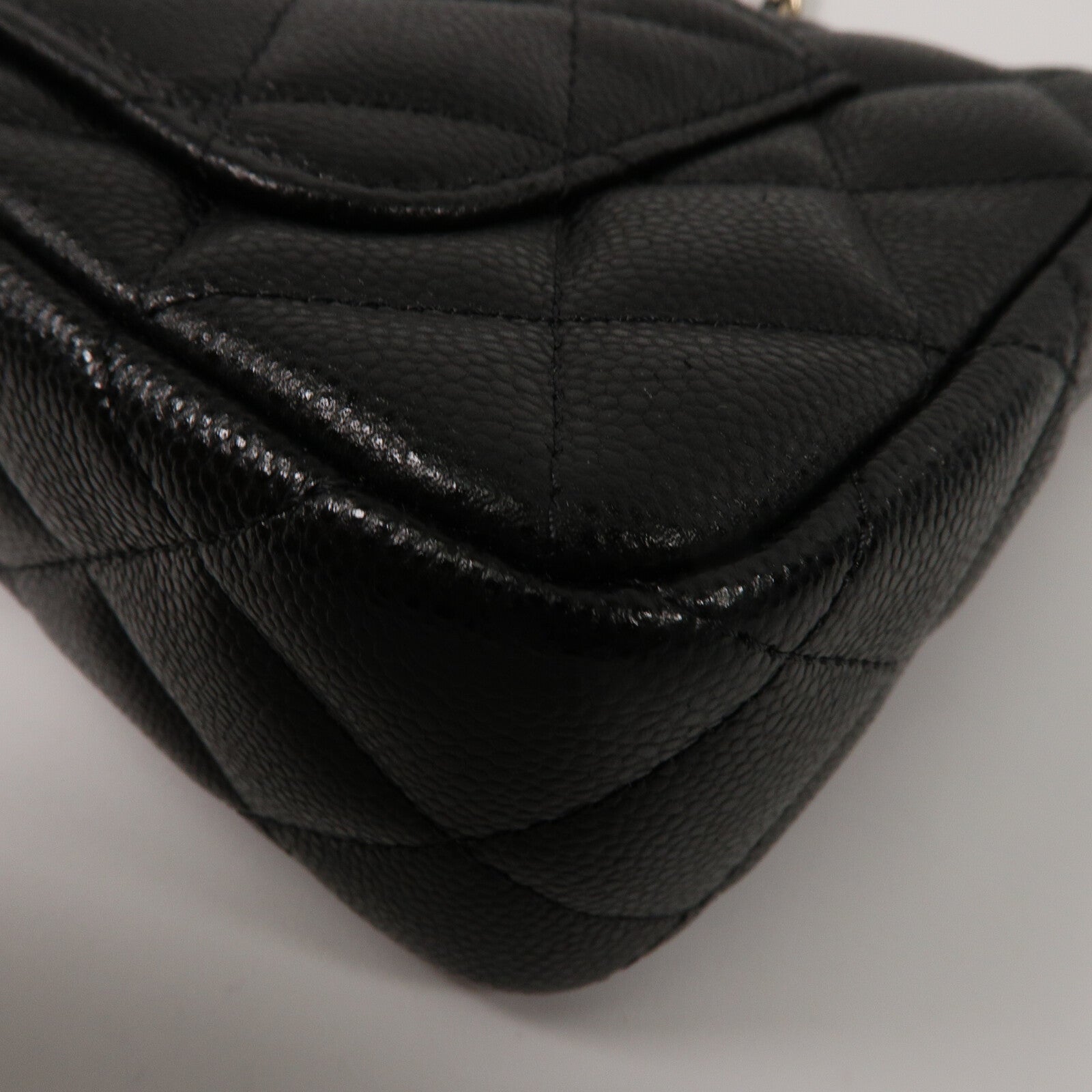 CHANEL 牛皮皮革Clutch With Chain鏈帶肩背袋