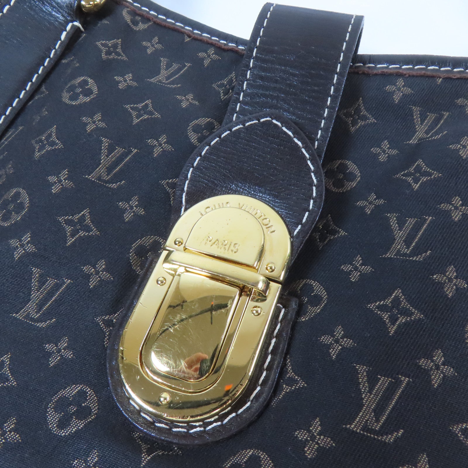 LOUIS VUITTON Monogram Mini Elegie金扣手挽肩背兩用袋黑色