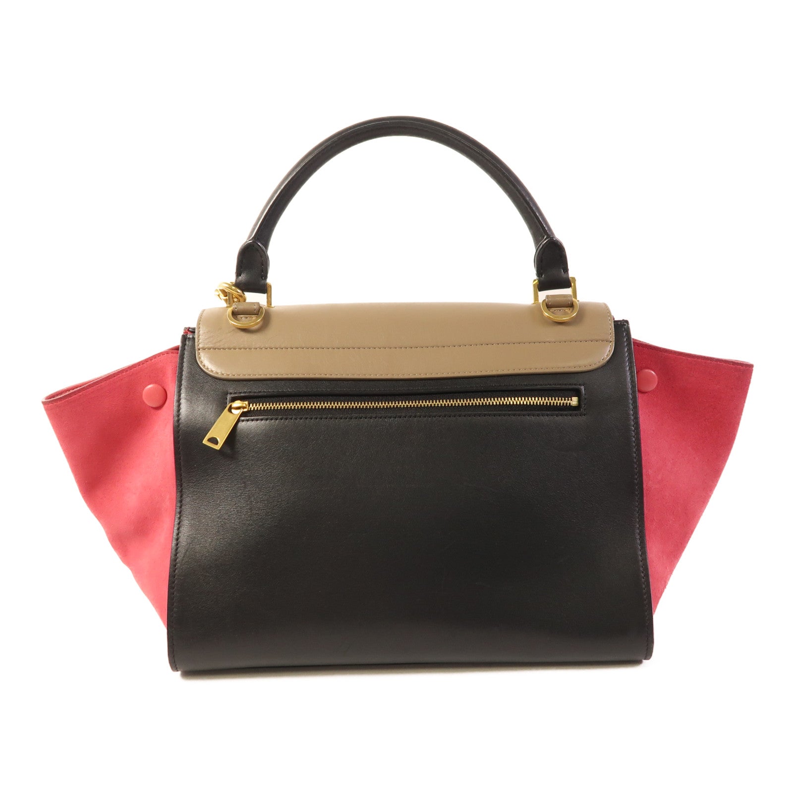 CELINE 牛皮皮革Trapeze金扣手挽肩背兩用袋