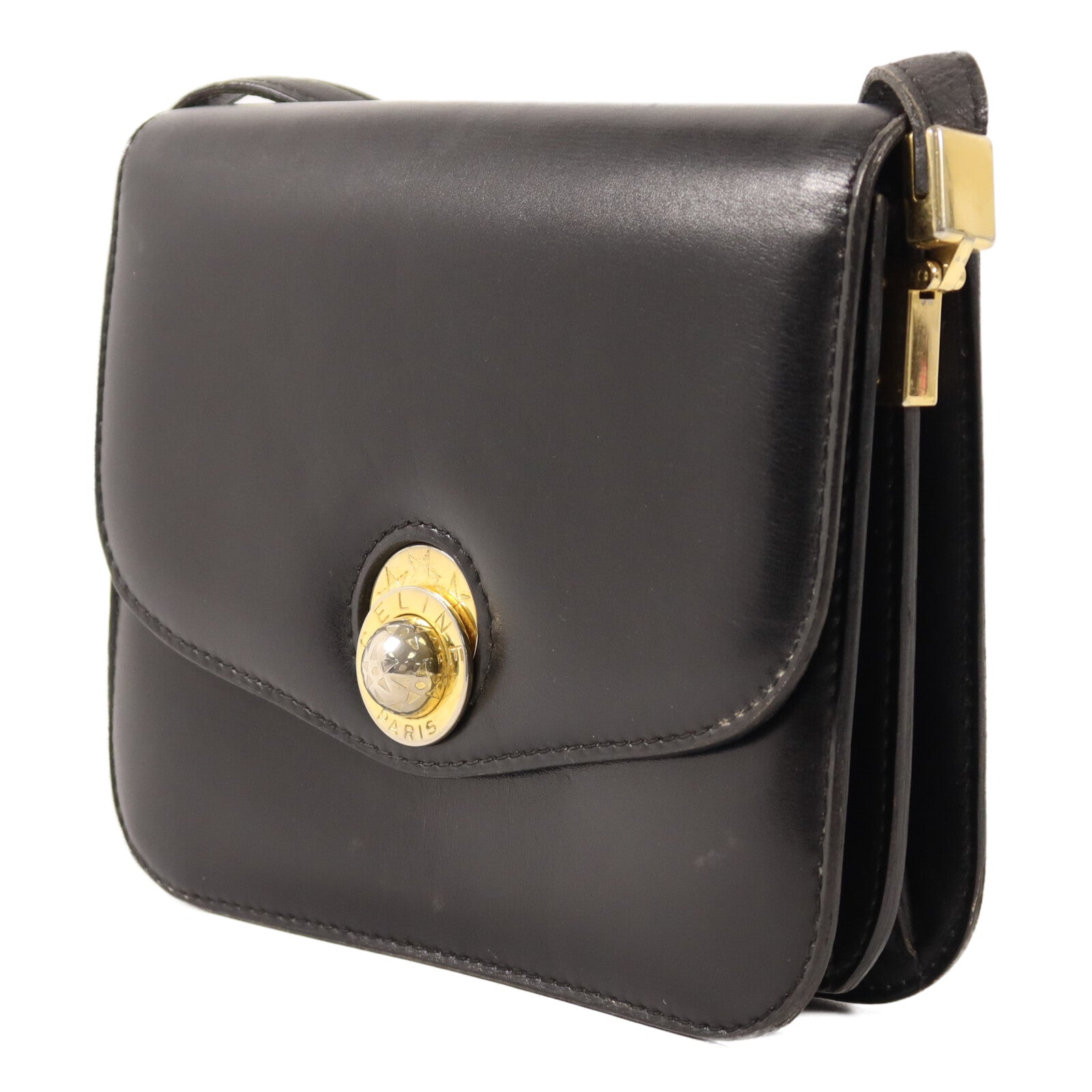 CELINE 牛皮皮革Vintage Shoulder Bag肩背袋