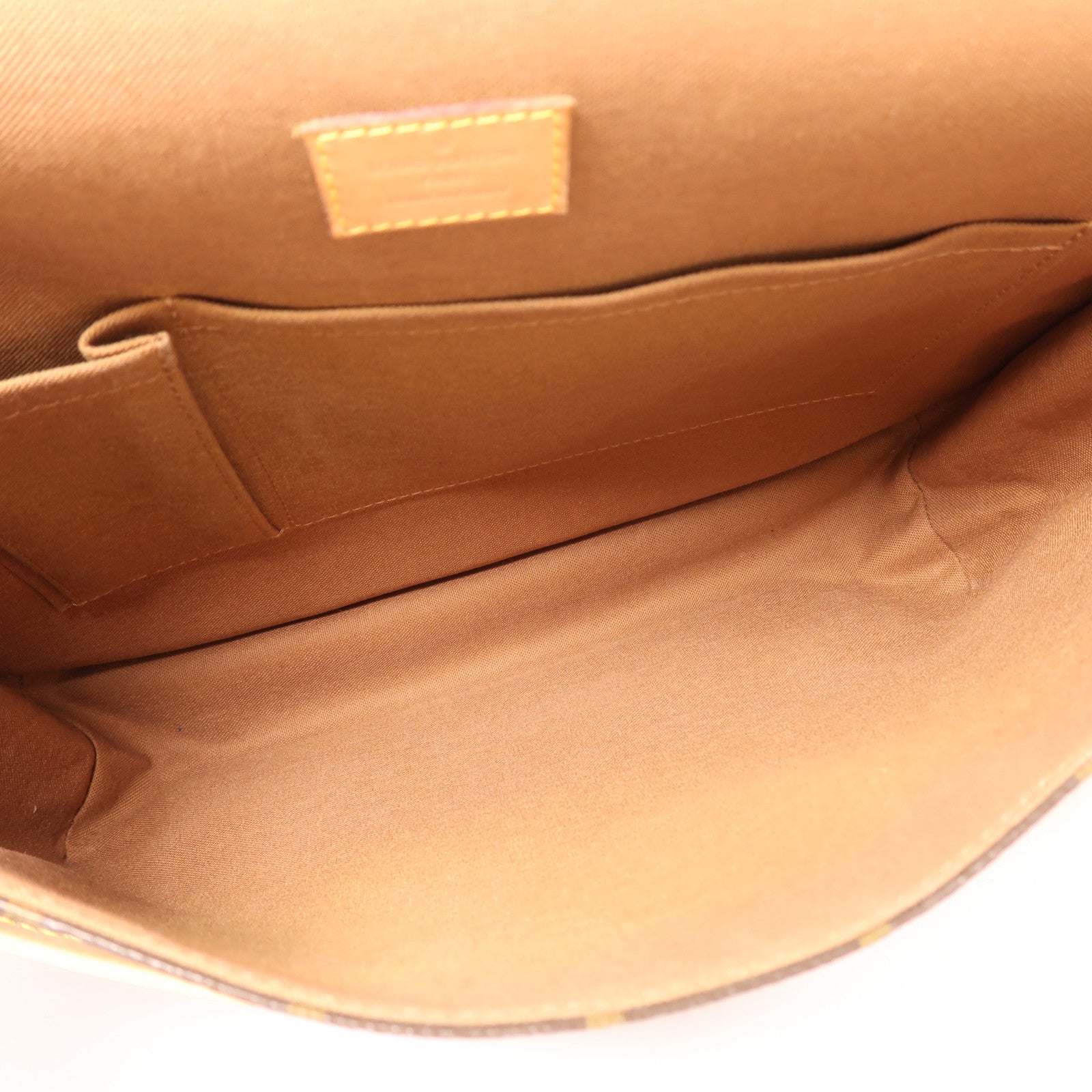 LOUIS VUITTON Monogram Bosphore GM金扣肩背袋啡色