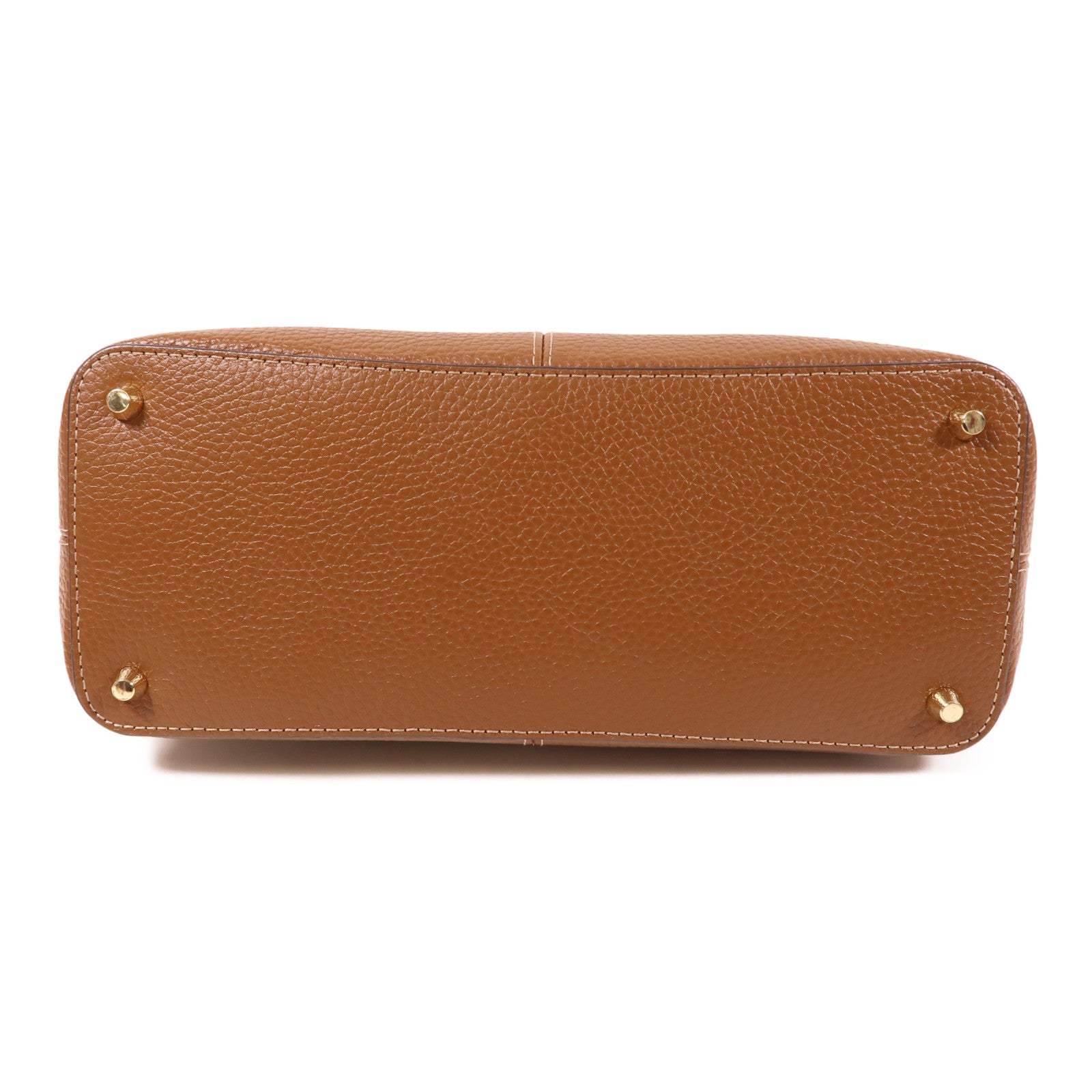 Furla 牛皮皮革2 Way Shoulder金扣手挽肩背兩用袋棕色