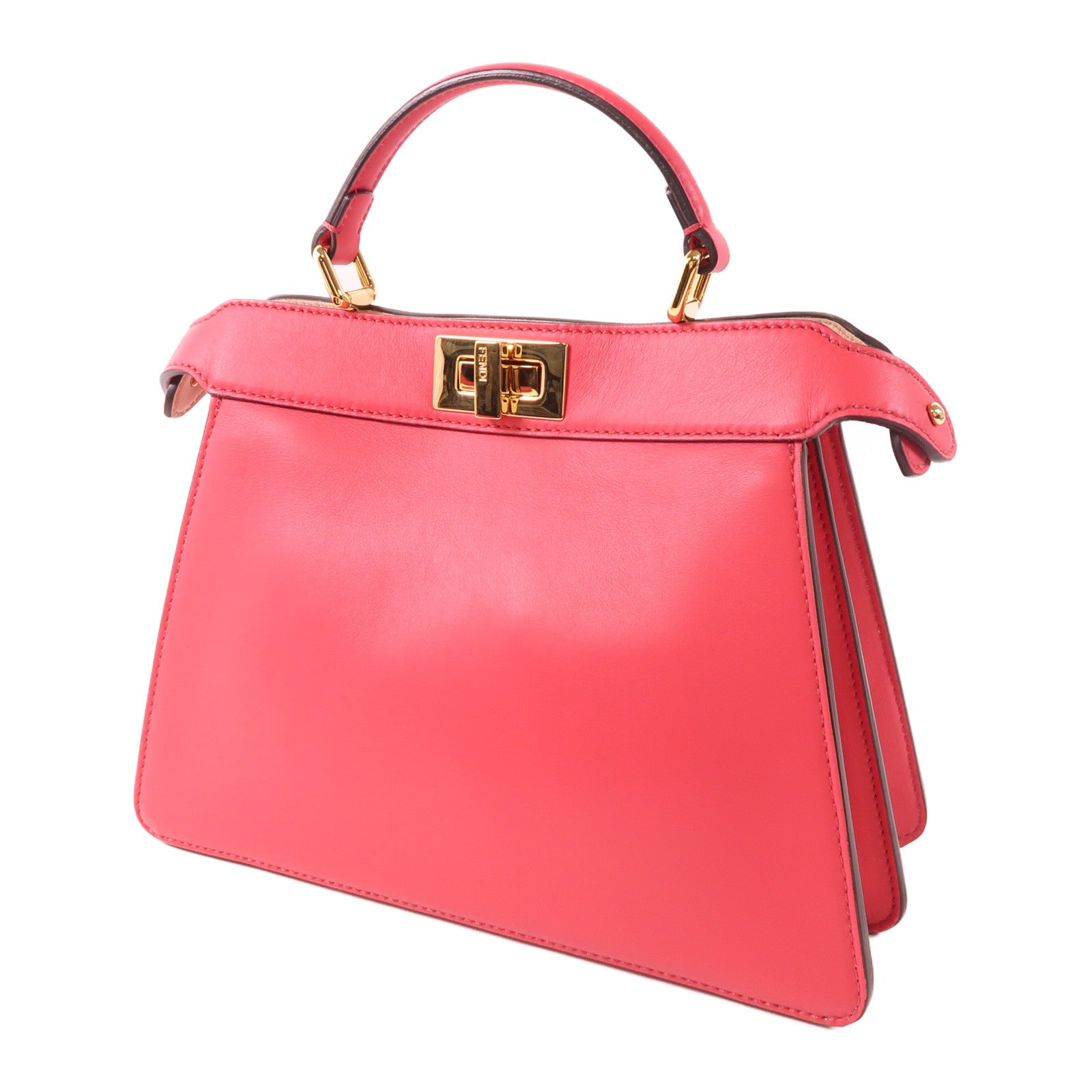 FENDI 牛皮皮革Peekaboo金扣手挽肩背兩用袋