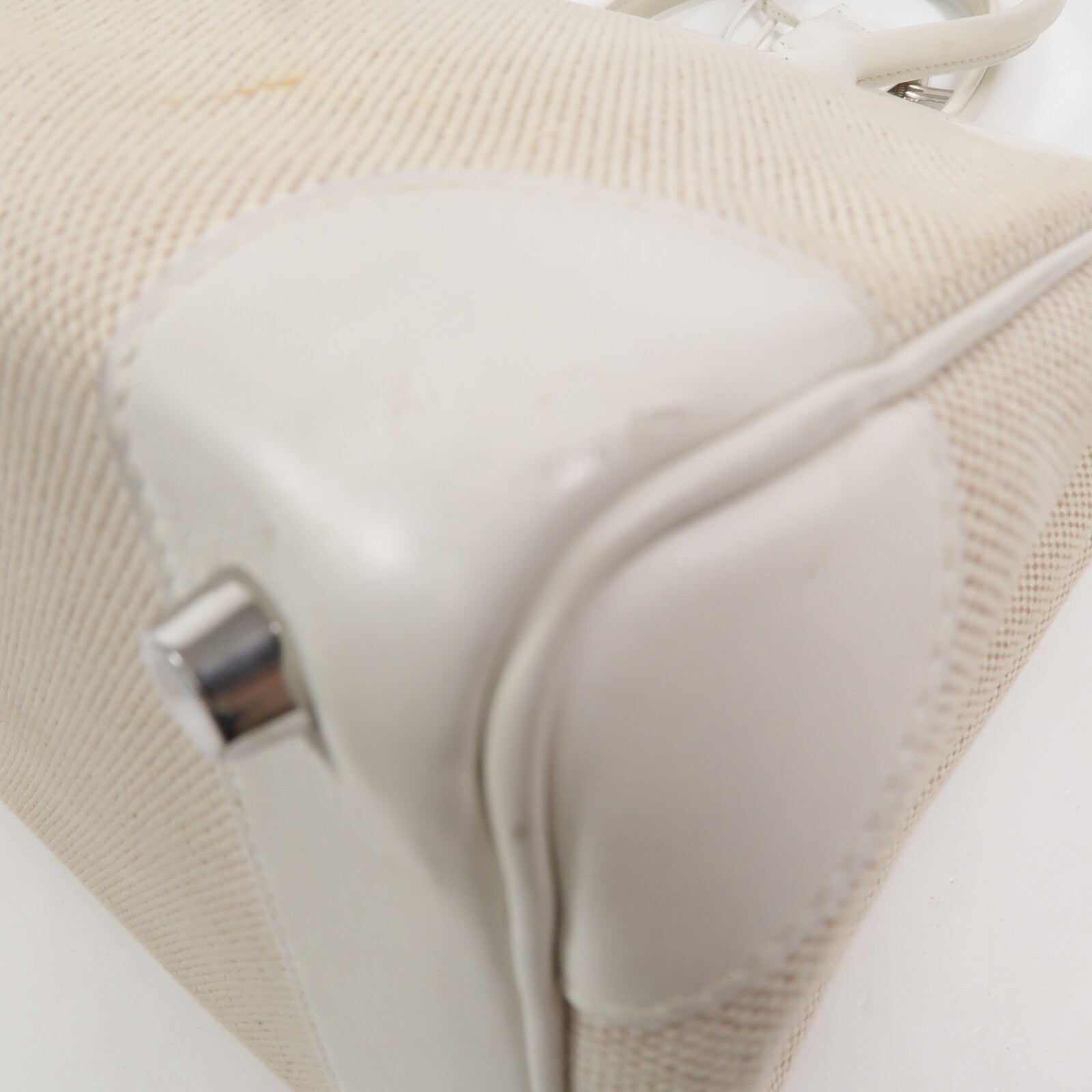 HERMES Swift皮革/Toile帆布Birkin 30手挽袋