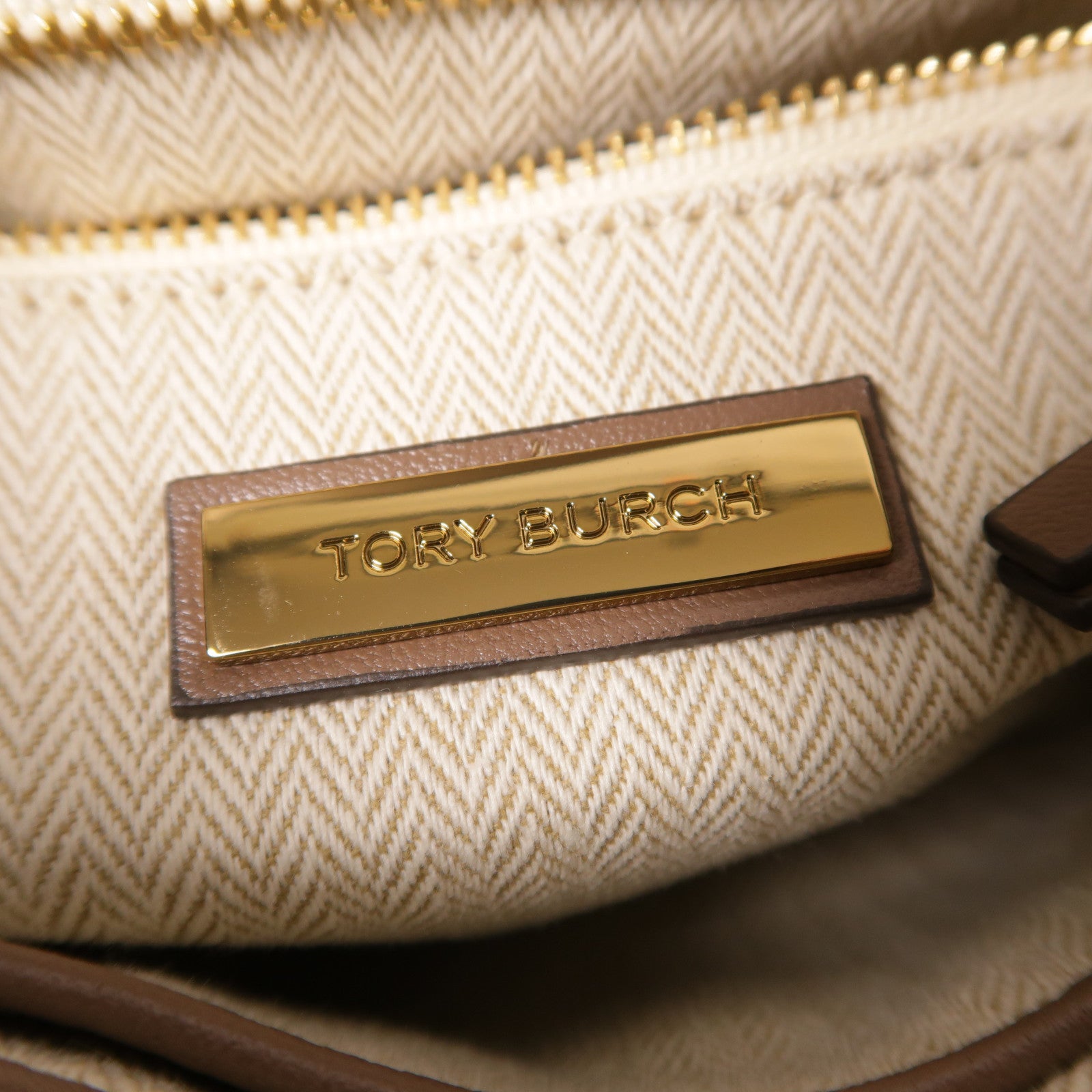 Tory Burch 羊皮皮革2 Way Shoulder金扣手挽肩背兩用袋