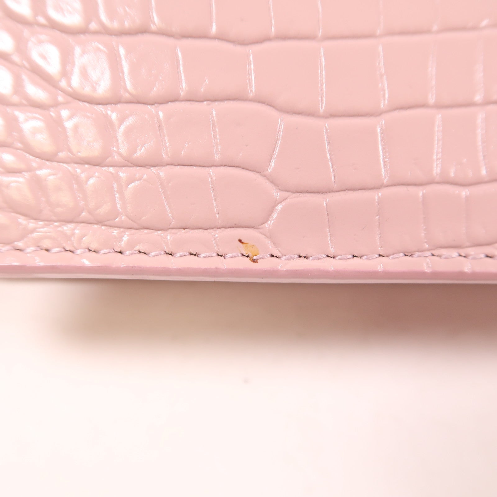 SAINT LAURENT 牛皮皮革Shoulder Bag銀扣鏈帶手挽肩背兩用袋