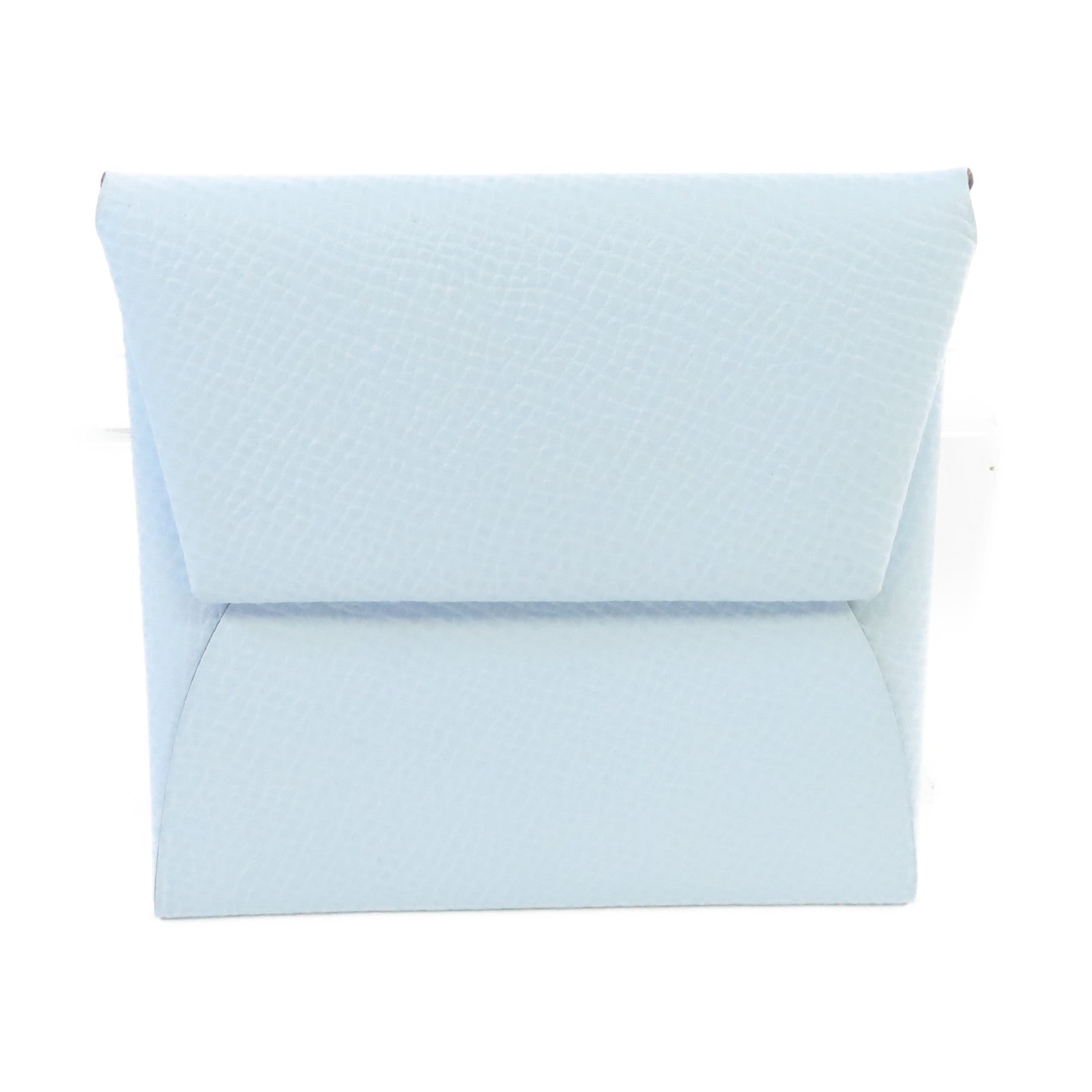 HERMES 【激減優惠】Epsom皮革Bastia Coin Purse銀扣零錢包Bleu Brume霧霾藍