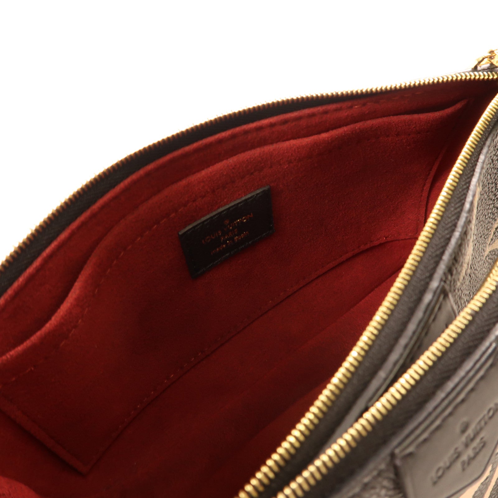LOUIS VUITTON Monogram Empreinte Multi Pochette Accessoires金扣鏈帶肩背袋黑色