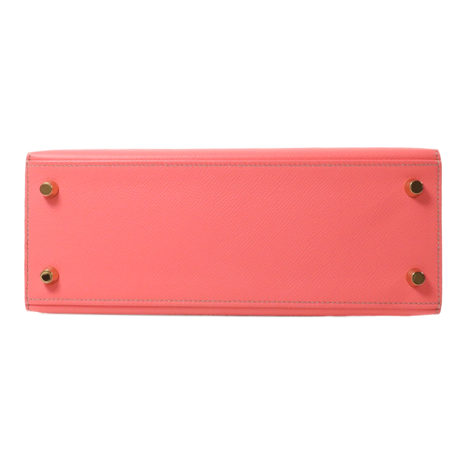 HERMES Epsom皮革Kelly 25手挽肩背兩用袋Rose Azalee/Gris Mouette