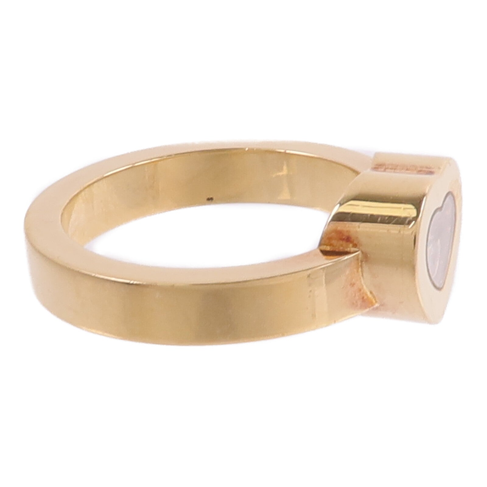 Chopard 18K黃金Happy Diamond Heart Ring鑽石戒指