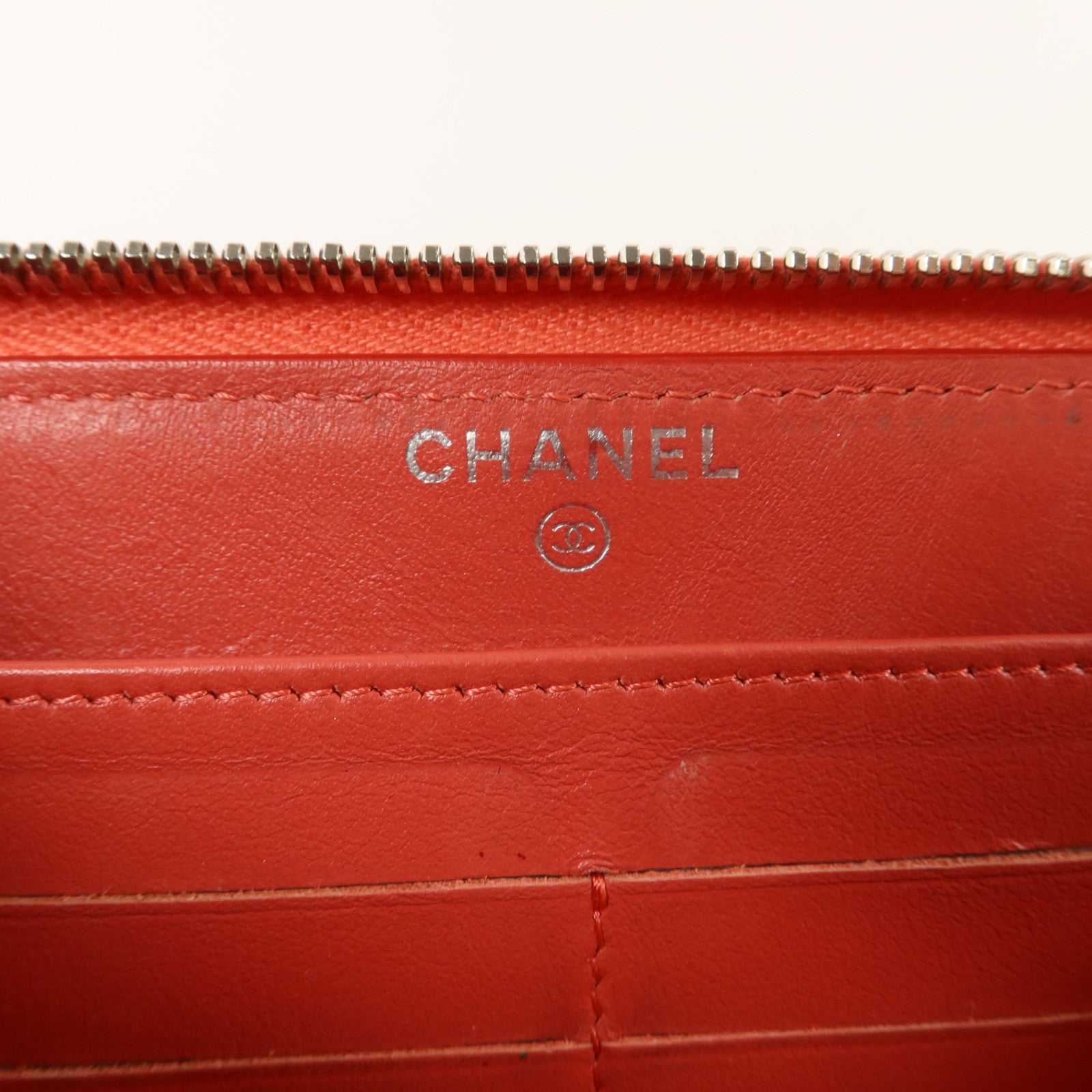 CHANEL 漆皮皮革Long Round Wallet長錢包