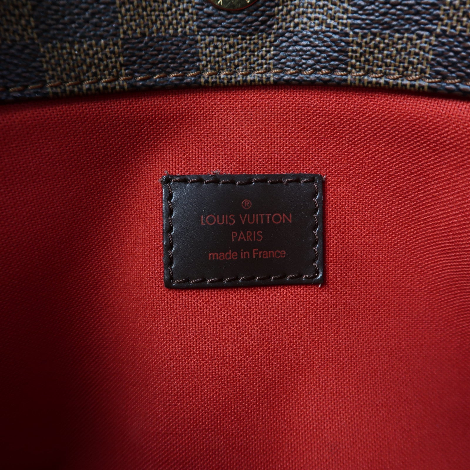 LOUIS VUITTON Damier Bloomsbury PM金扣肩背袋啡色