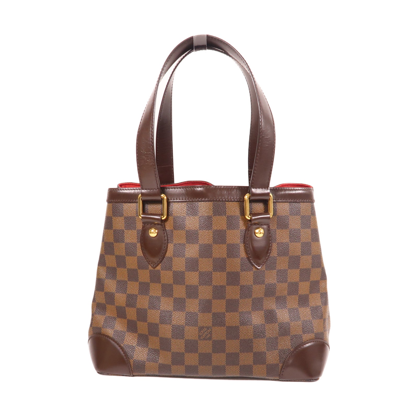 LOUIS VUITTON Damier Hampstead PM金扣肩背袋/手挽袋