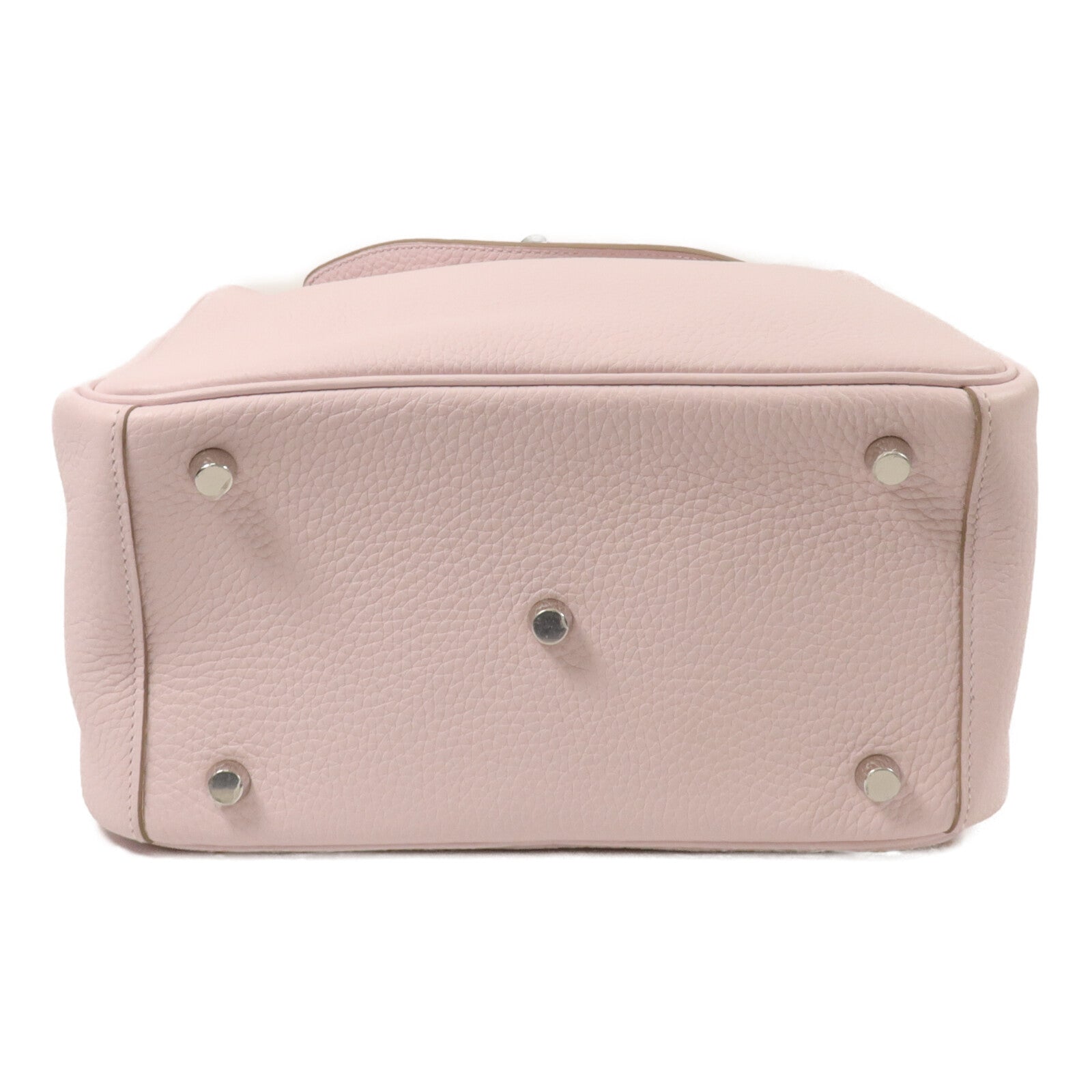 HERMES Clemence皮革Lindy 26手挽肩背兩用袋Mauve Pale