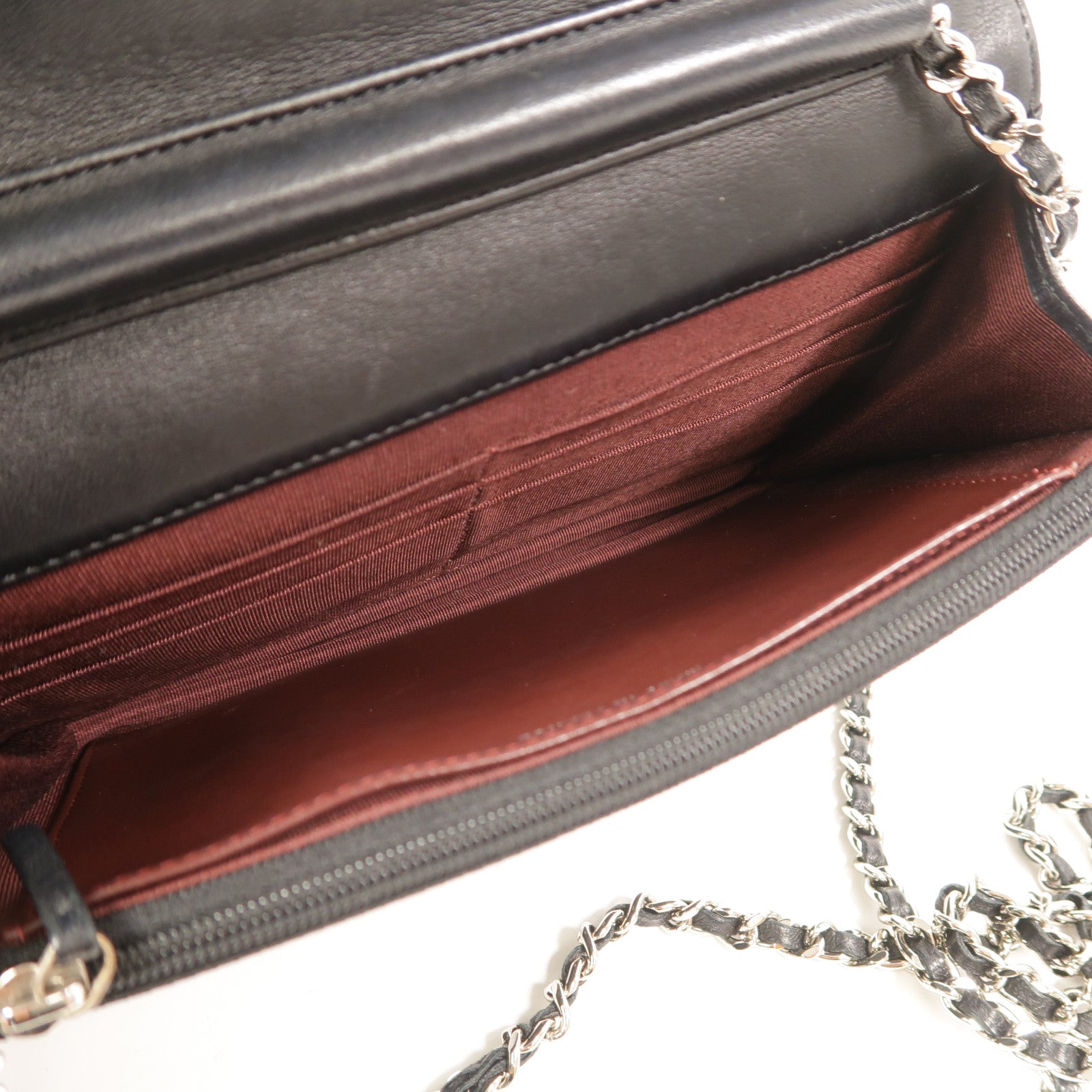 CHANEL 羊皮皮革WOC Wallet On Chain鏈帶肩背袋