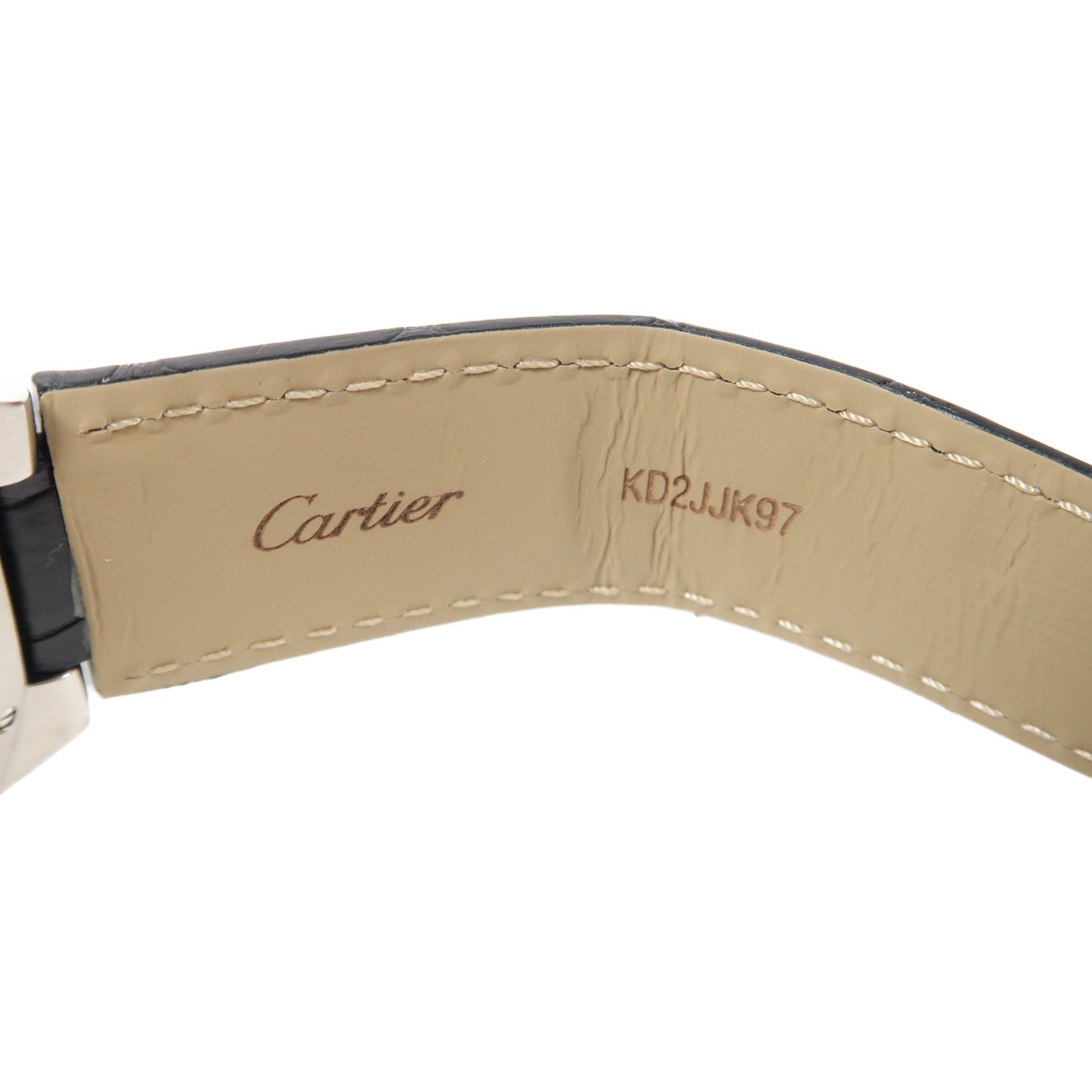 CARTIER Ballon Bleu 42mm不鏽鋼/皮革手錶自動機芯白色