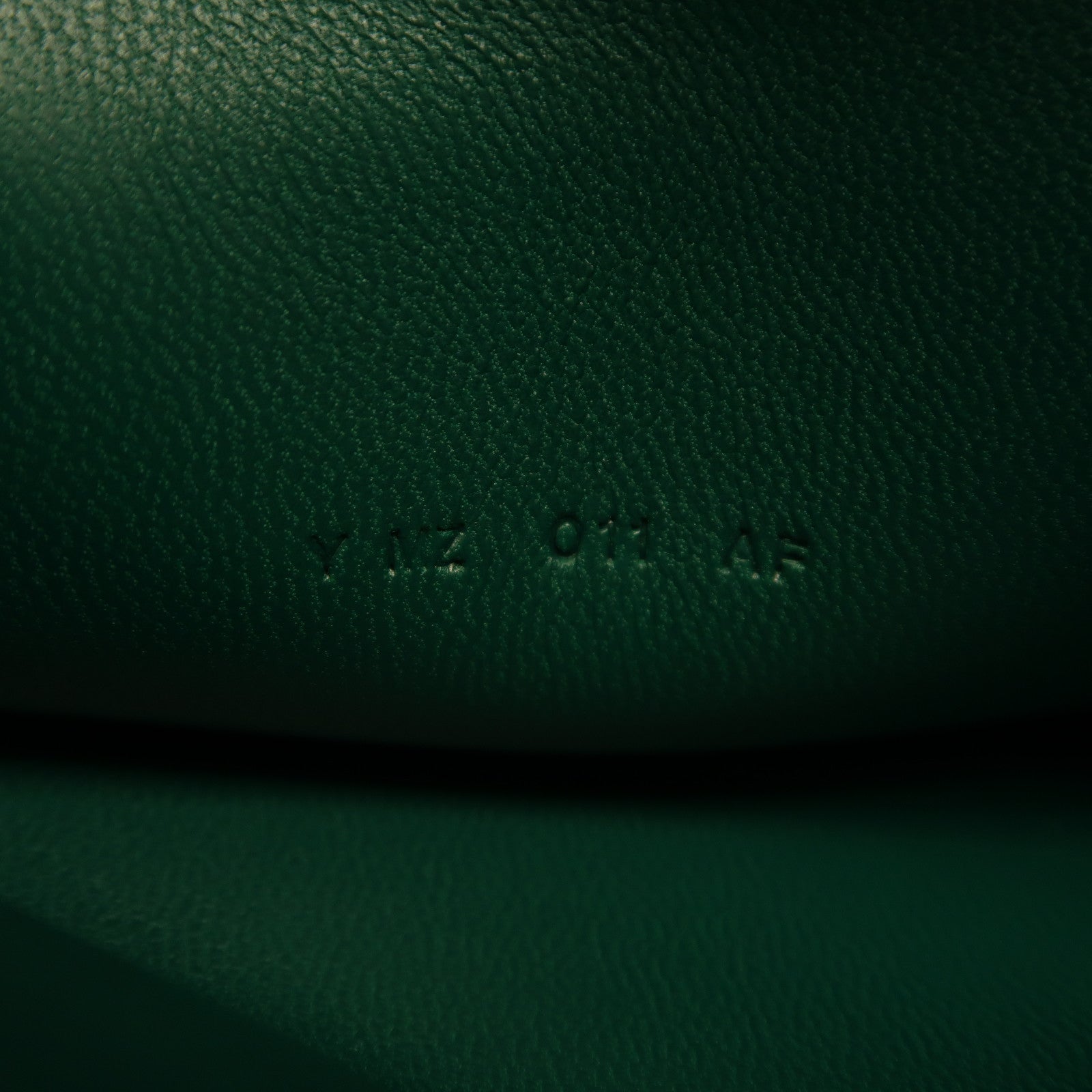 HERMES Clemence皮革Dogon GM銀扣長錢包綠色