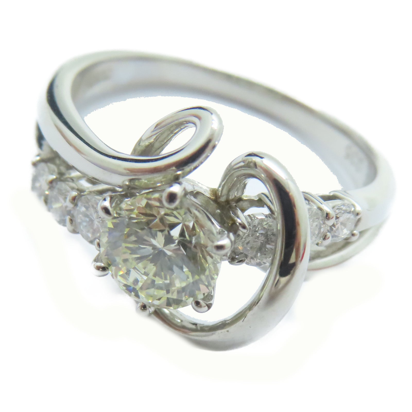 JEWELRY 【激減優惠】PT900鉑金Diamond Ring1.012ct鑽石/0.35ct鑚石戒指US#8.75