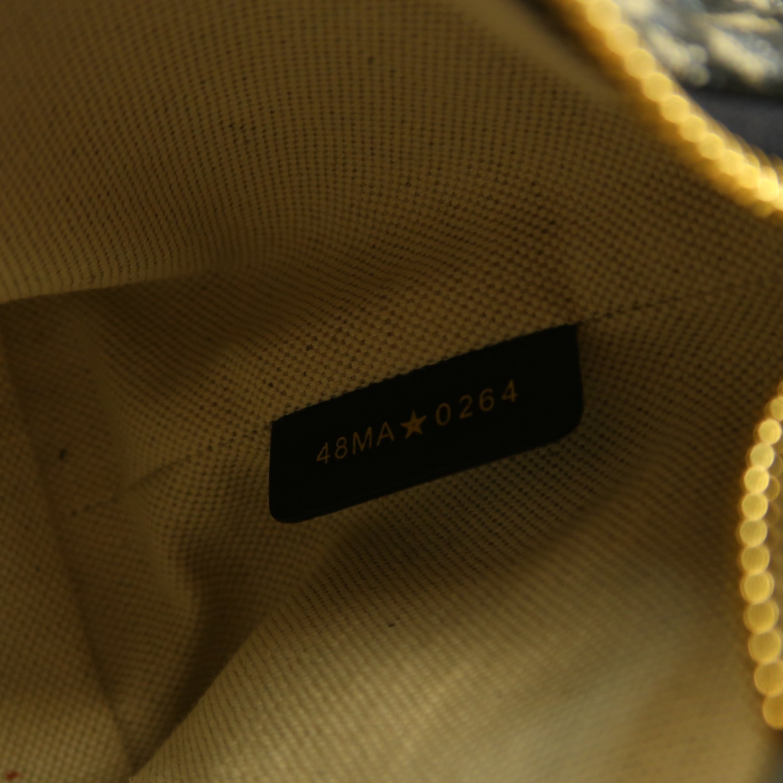 Dior 帆布Nomad Pouch金扣手挽袋藍色