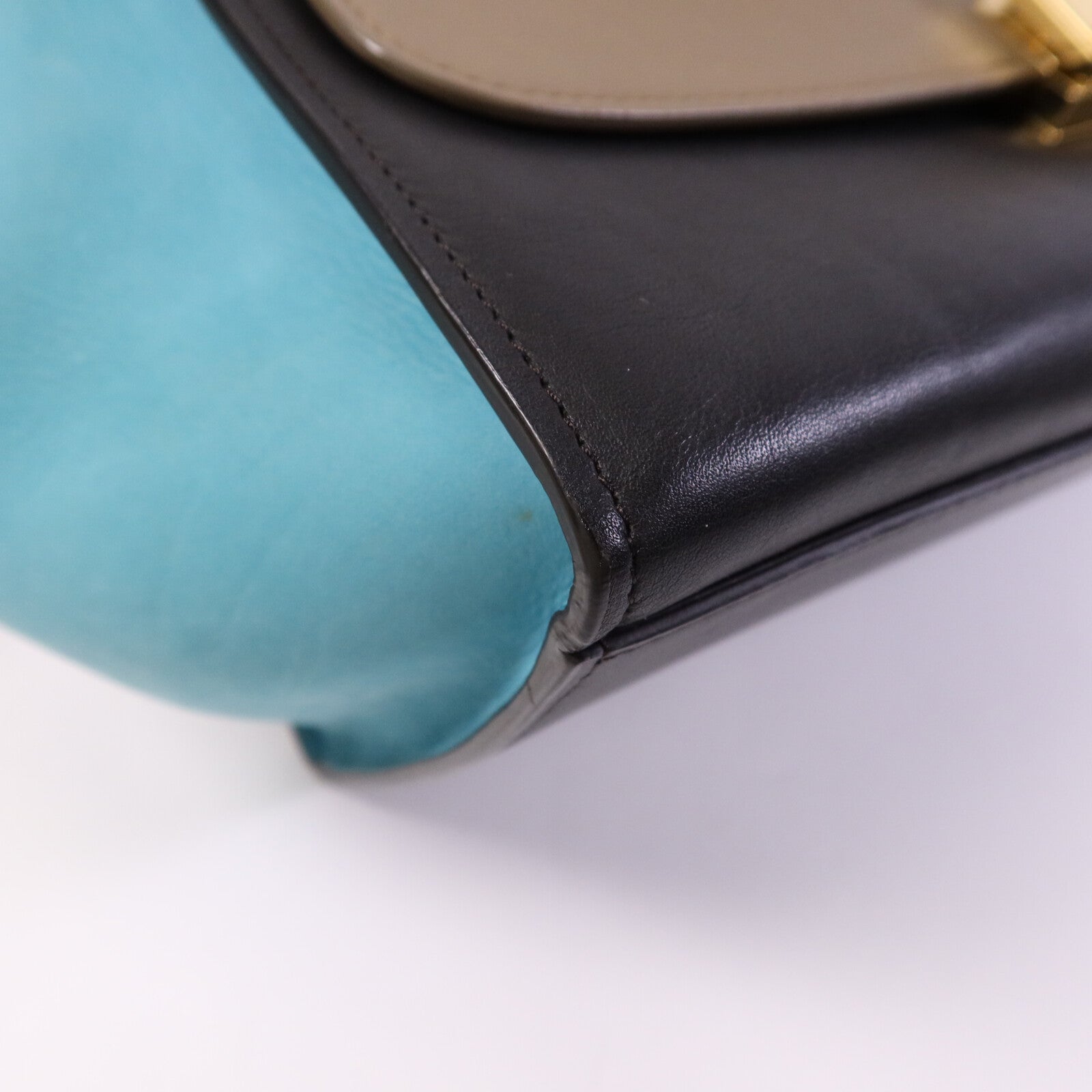 CELINE 牛皮皮革Trapeze金扣手挽肩背兩用袋