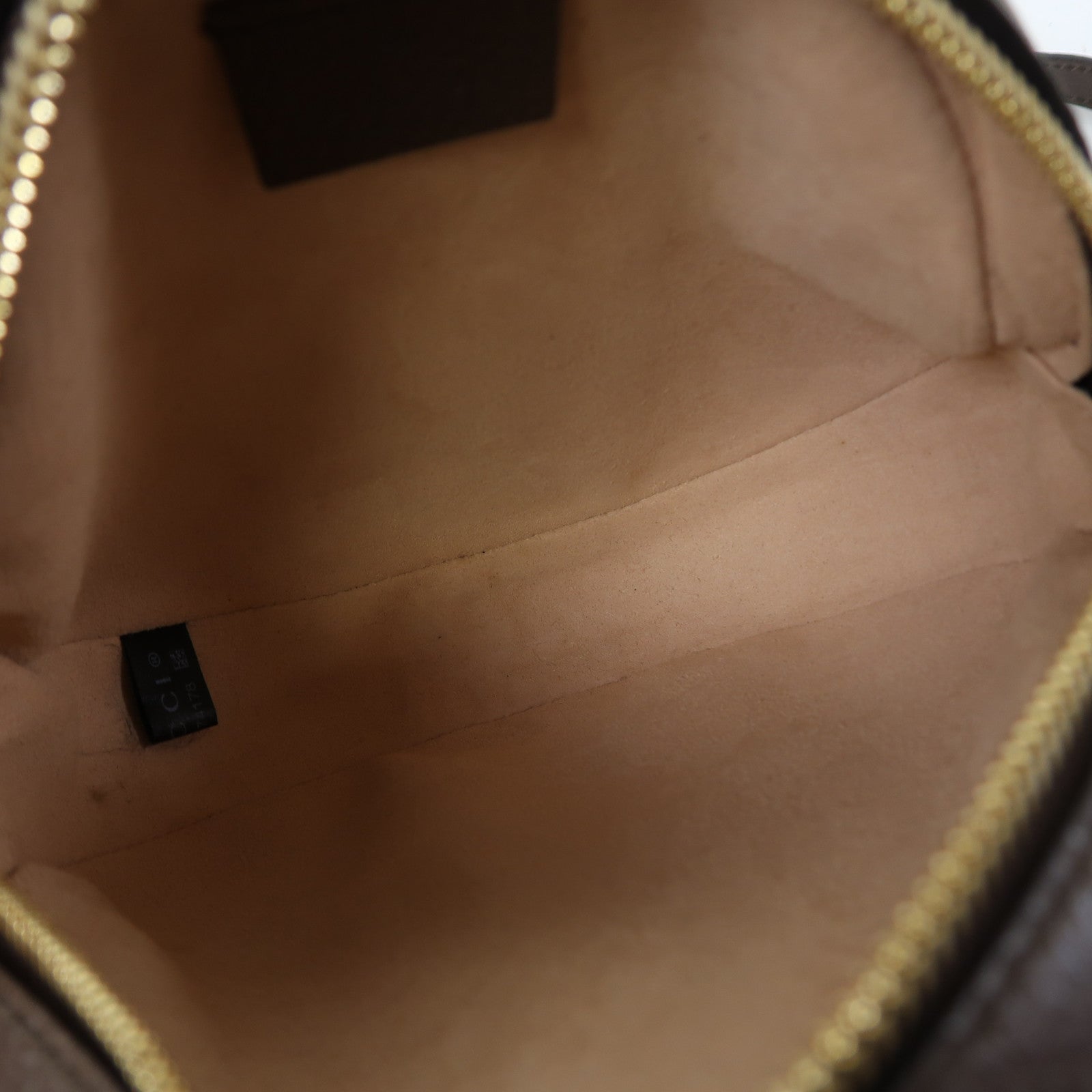 GUCCI 塗層帆布Ophidia GG金扣鏈帶肩背袋啡色