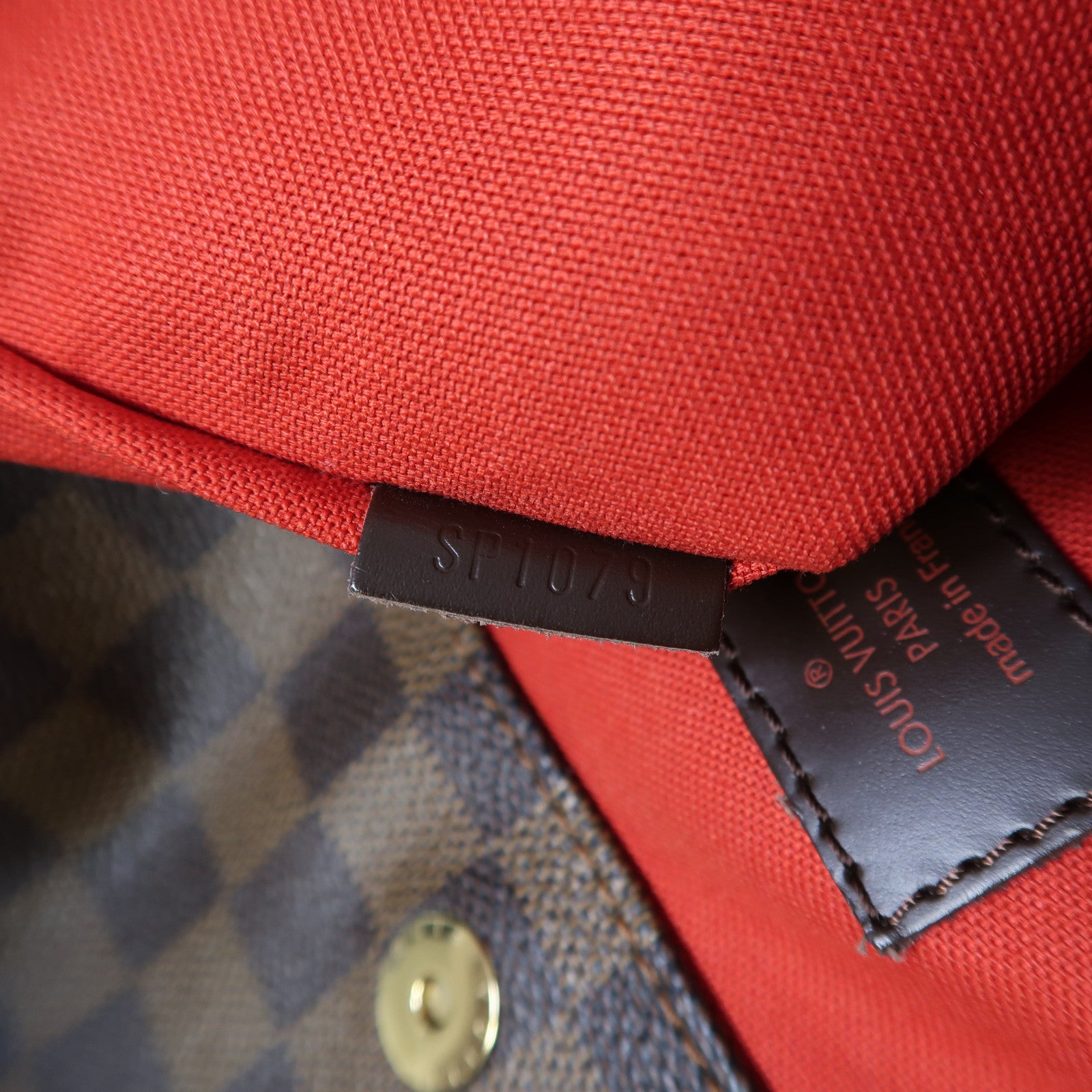 LOUIS VUITTON Damier Bloomsbury PM金扣肩背袋啡色