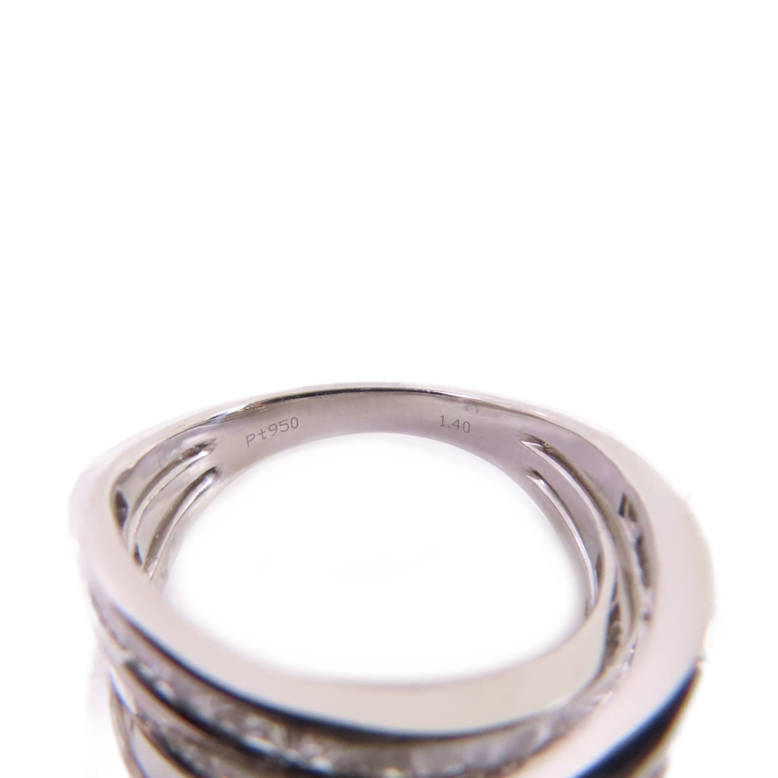 JEWELRY PT950鉑金/1.4ct鑽石Diamond Ring戒指US#8