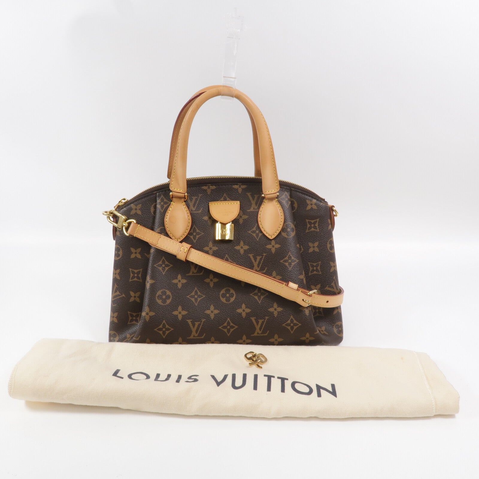 LOUIS VUITTON Monogram Rivoli PM手挽肩背兩用袋
