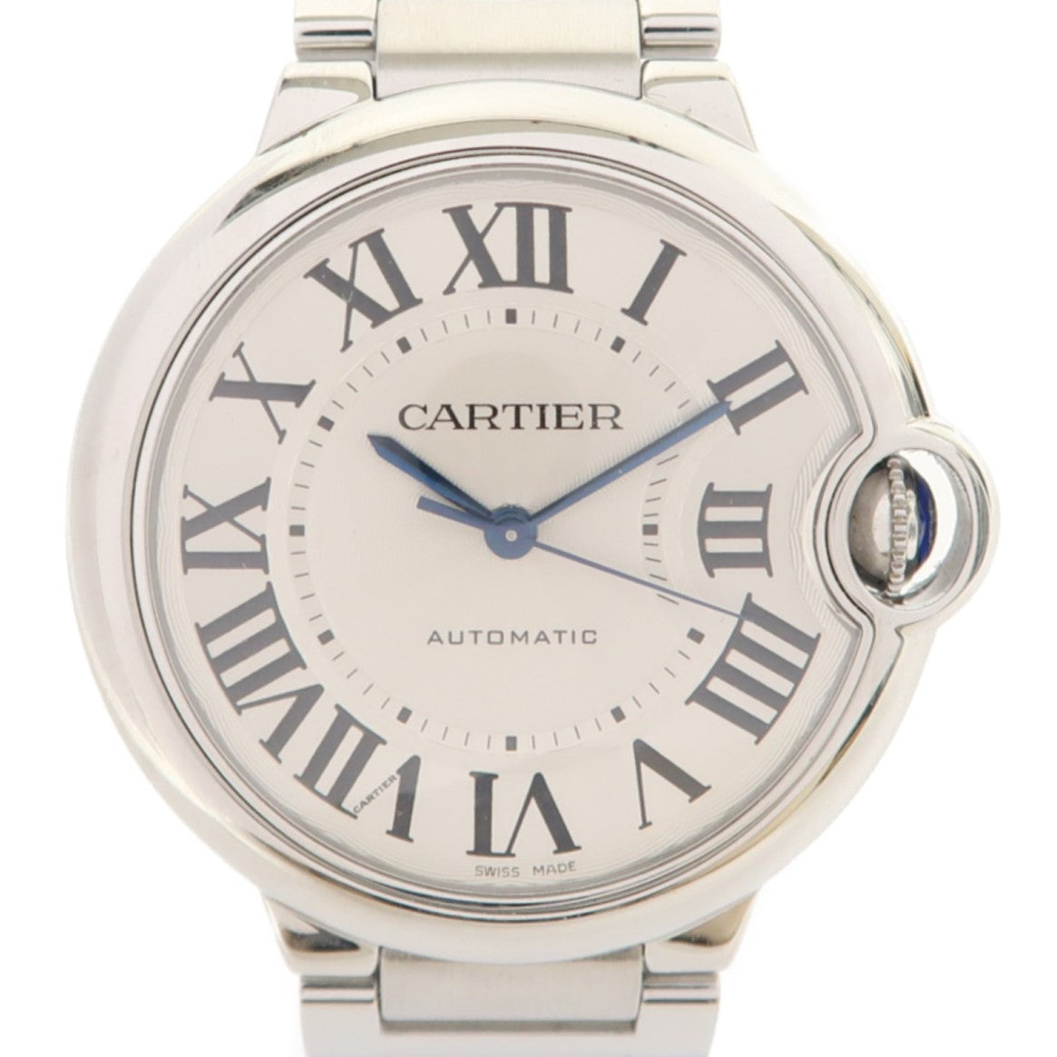 CARTIER Ballon Bleu不鏽鋼手錶自動機芯白色