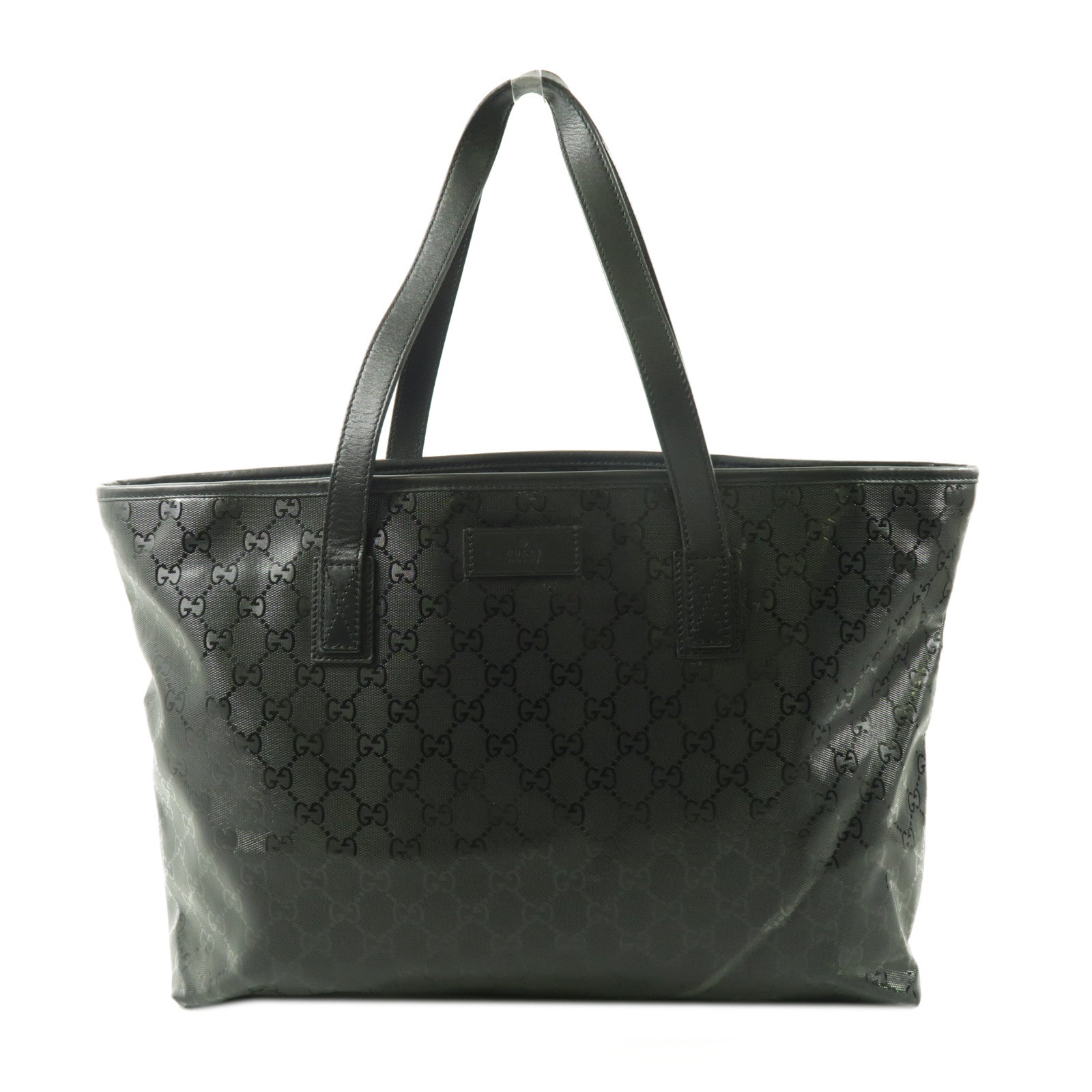GUCCI 【激減優惠】塗層帆布Tote Bag肩背袋黑色