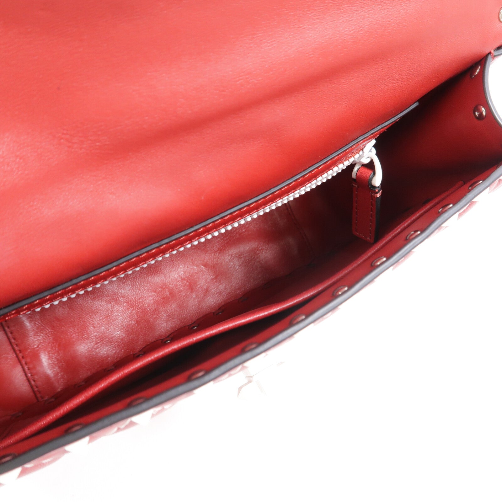 Valentino 牛皮皮革Shoulder Bag鏈帶手挽肩背兩用袋