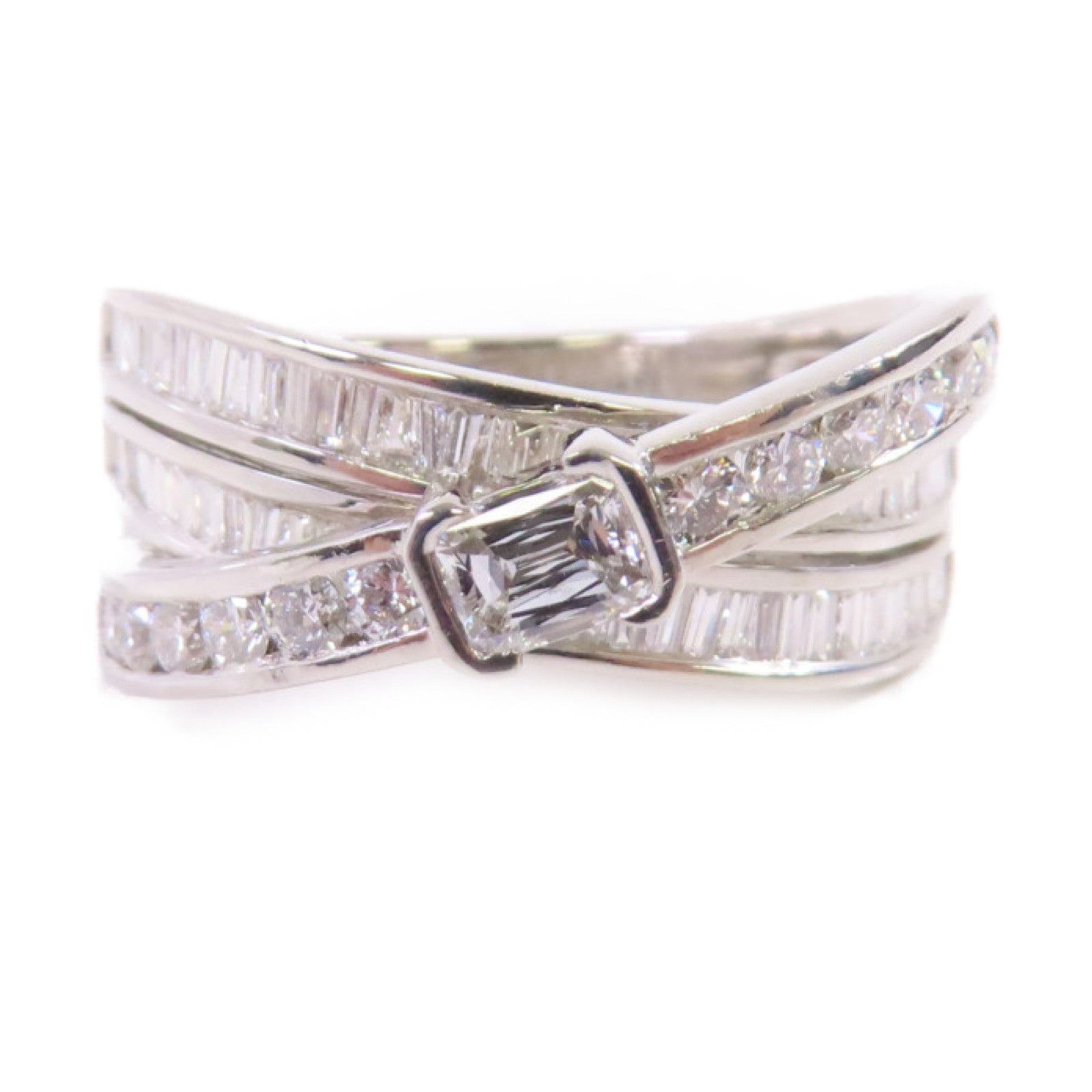 JEWELRY PT950鉑金/1.4ct鑽石Diamond Ring戒指US#8