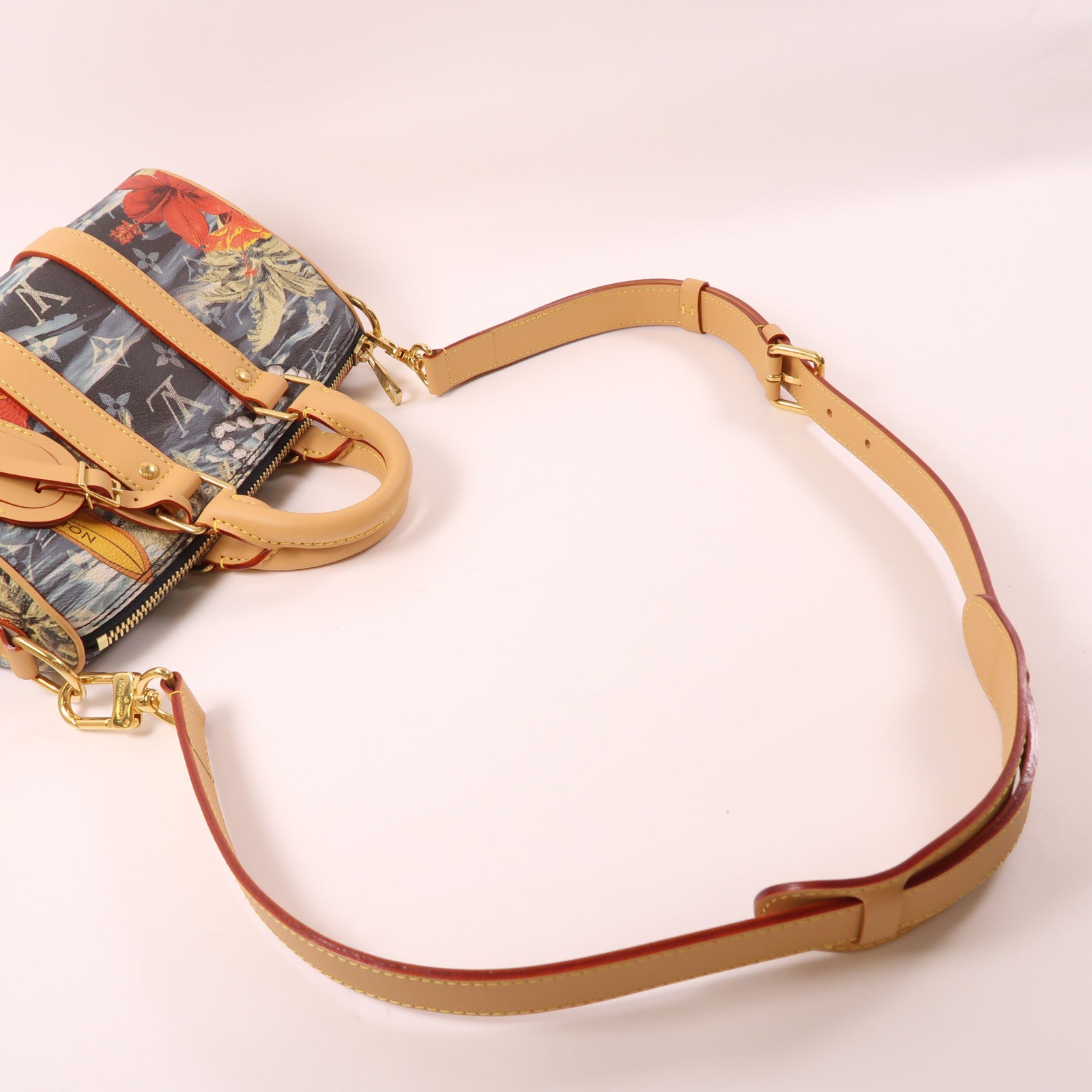 LOUIS VUITTON 【激減優惠】Monogram Surfin Keepall Bandouliere 25金扣手挽肩背兩用袋彩色