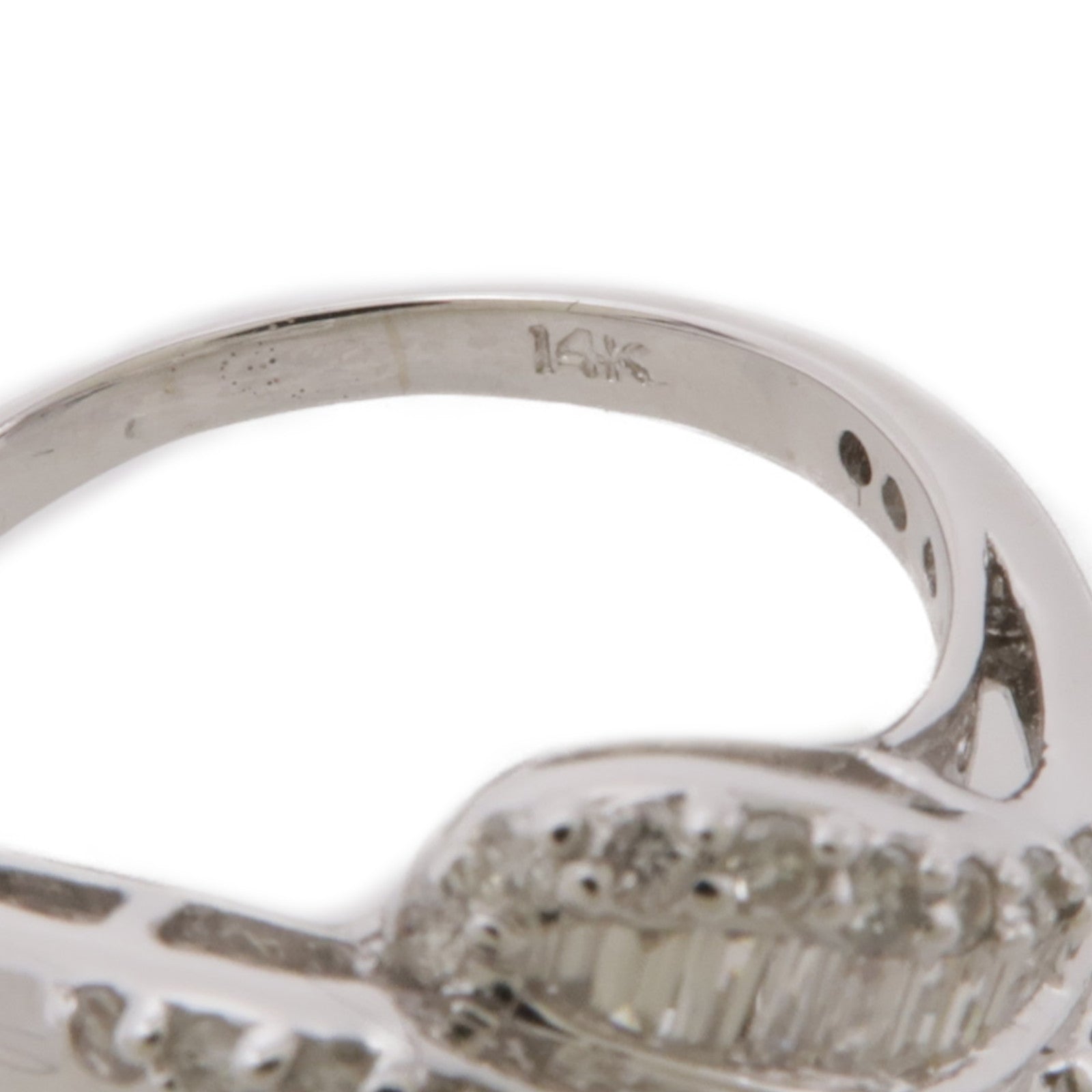 JEWELRY 14K白金Diamond Ring鑽石戒指US#7.5