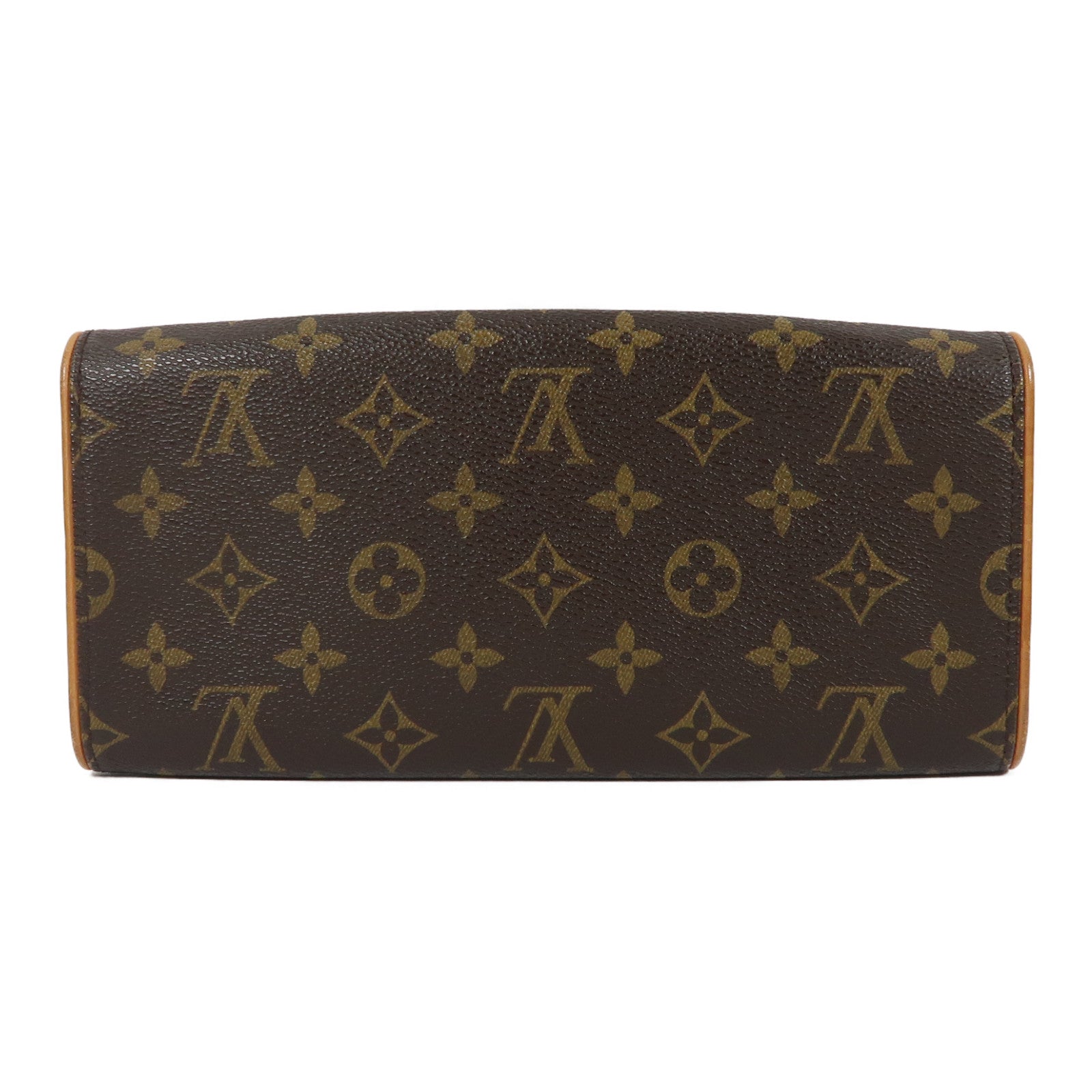 LOUIS VUITTON Monogram Pochette Twin GM金扣肩背袋啡色