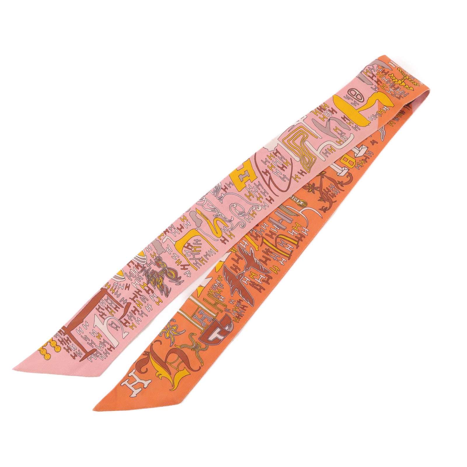 HERMES 絲質Twilly絲巾